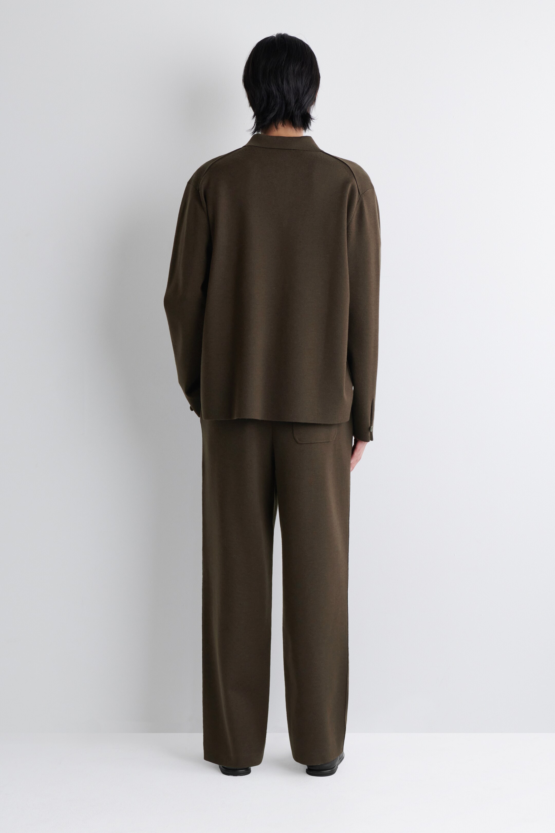 Agrandir l'image: PULL POLO EN LAINE - BRUN FONCÉ - HOMME | H&M CH 4