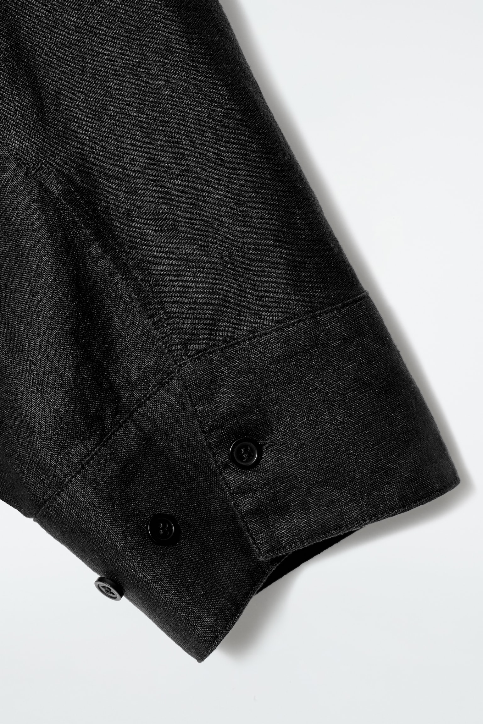 BOXY LINEN SHIRT - BLACK/POWDER PINK/COBALT BLUE - 5