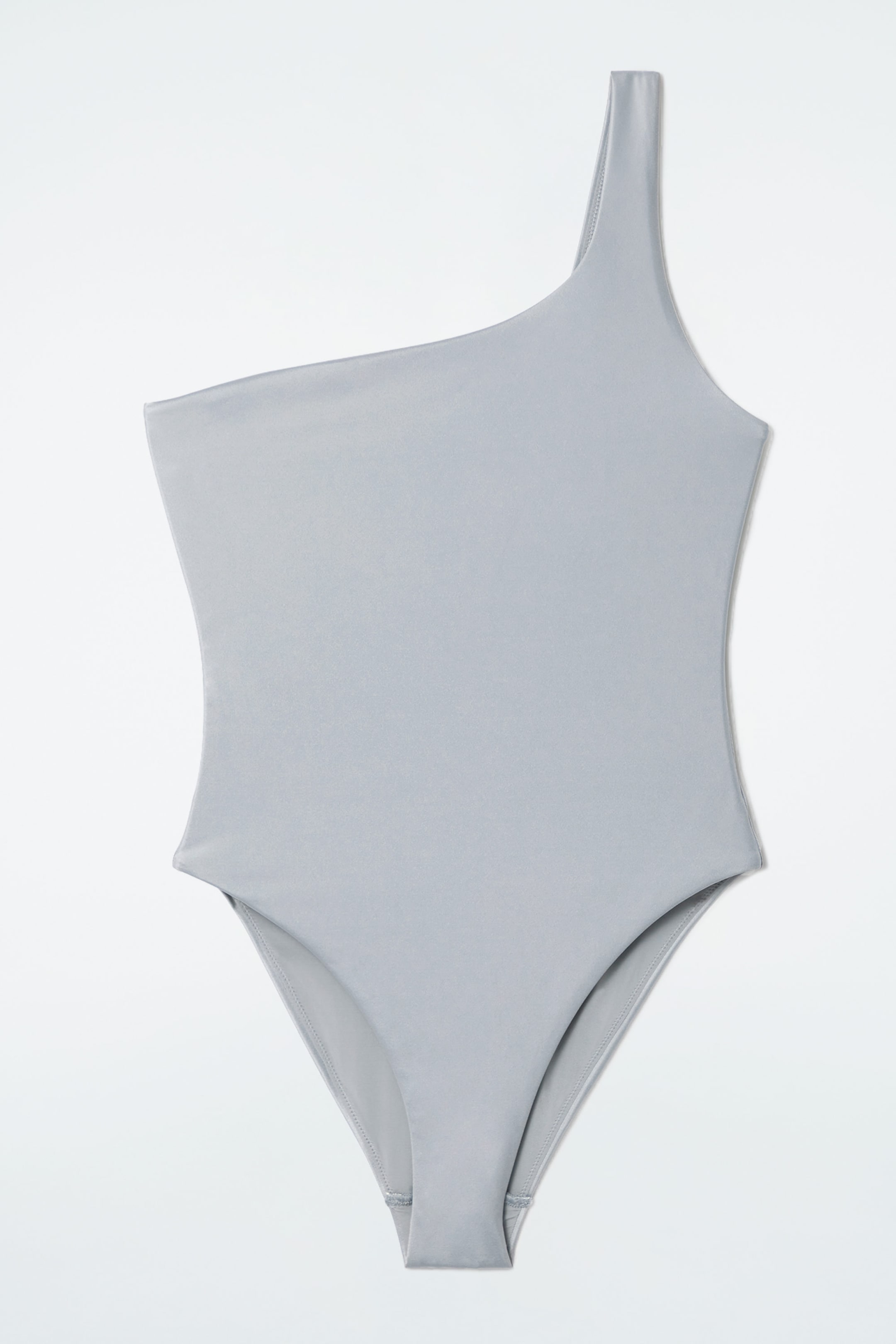 METALLIC ONE-SHOULDER SWIMSUIT