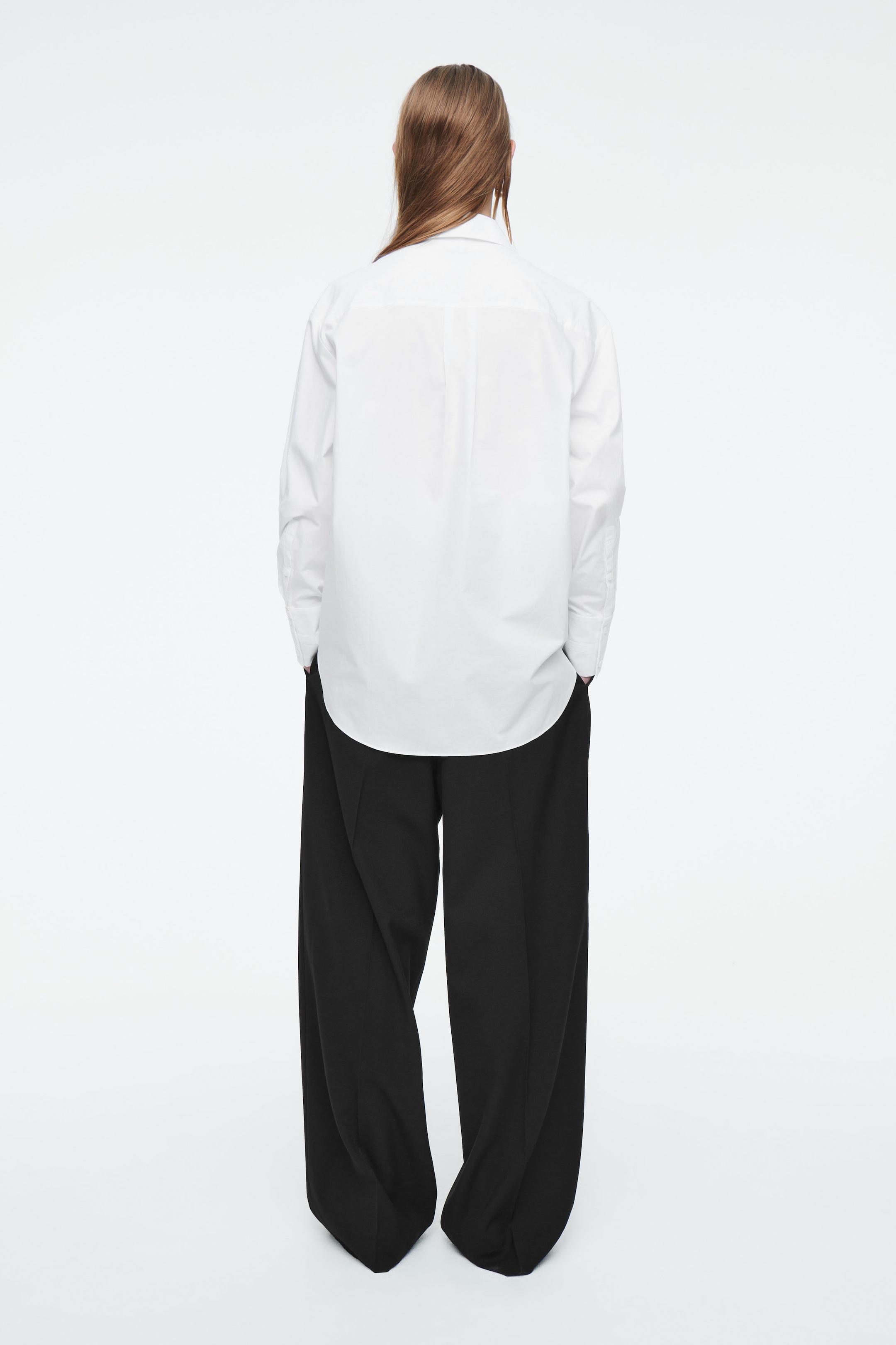OVERSIZED TIE-WAIST SHIRT