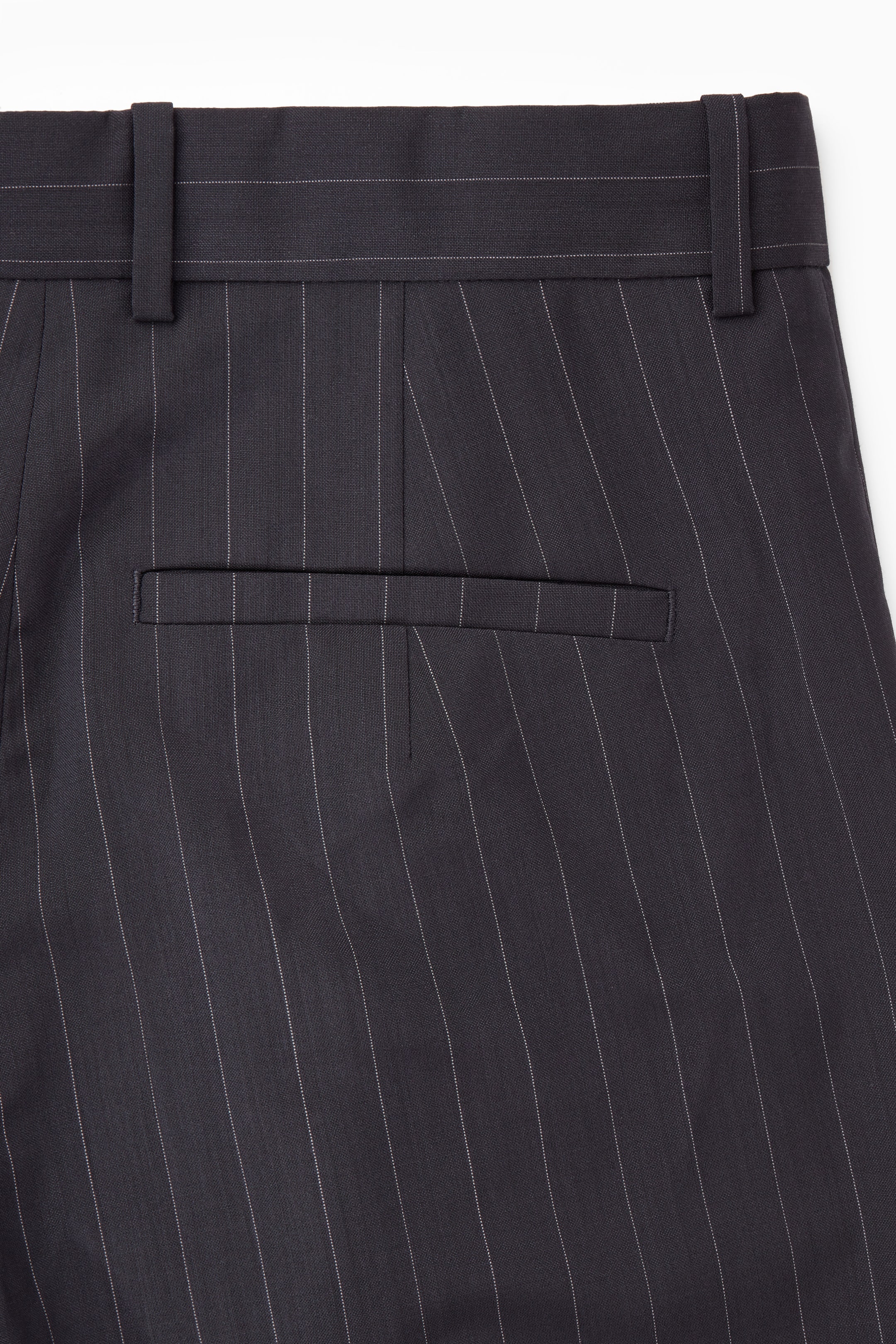 View larger image: REGULAR FLARED WOOL TROUSERS - NAVY - Ladies | H&M GB 3