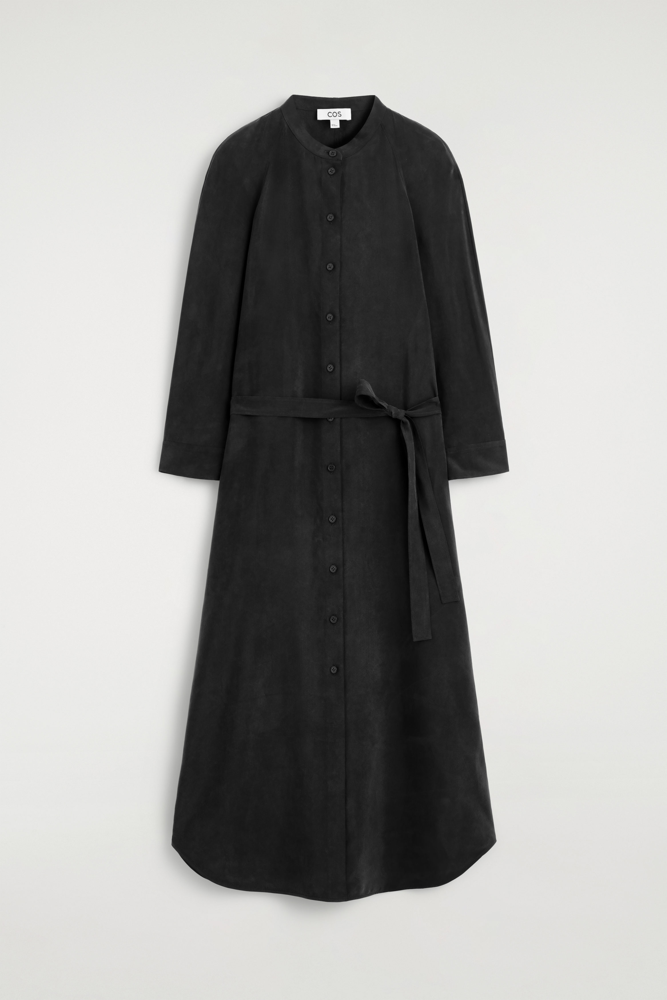 cos belted shirt dress PRINTED BELTED SHIRT DRESS