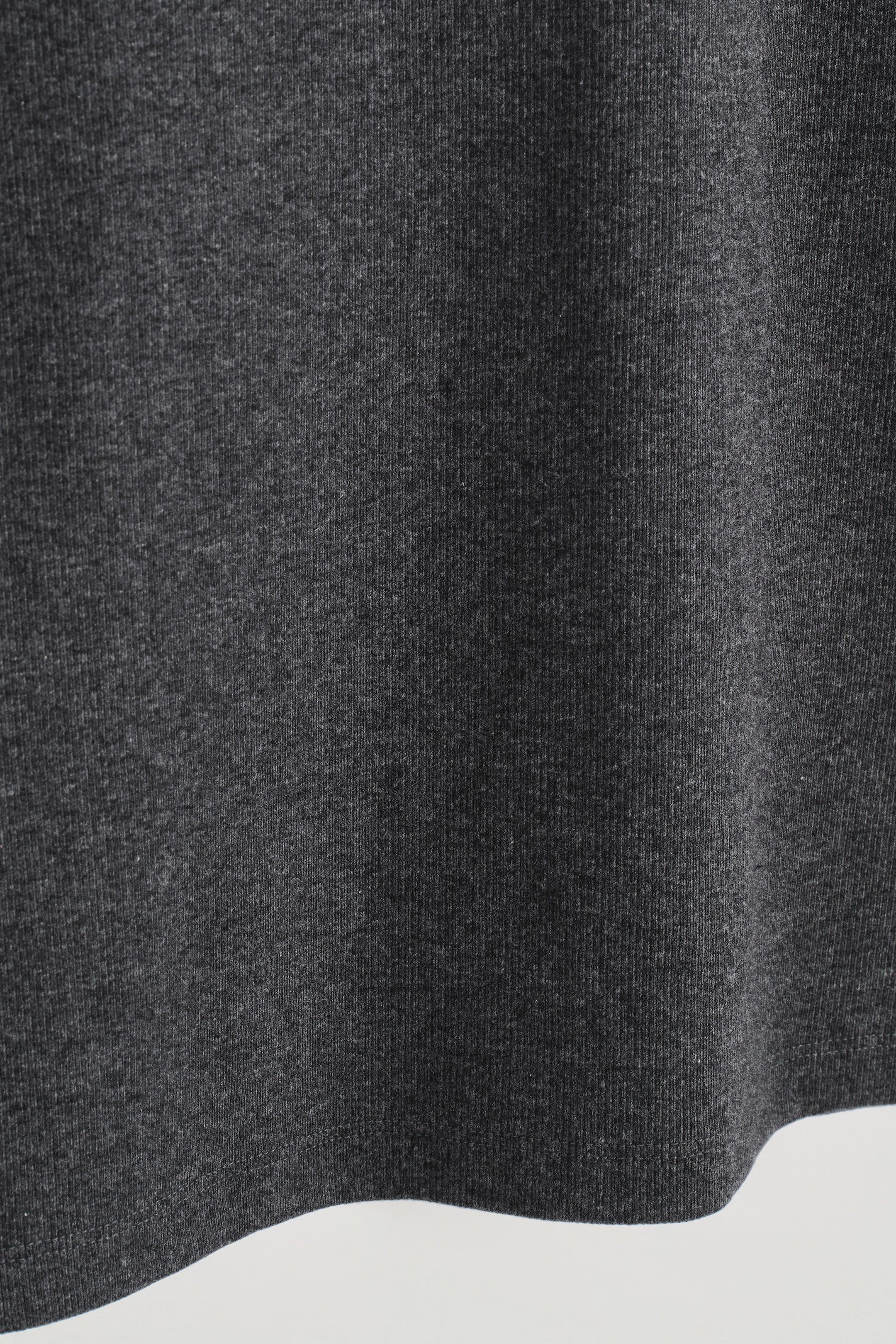 SLIM RIBBED COTTON T-SHIRT