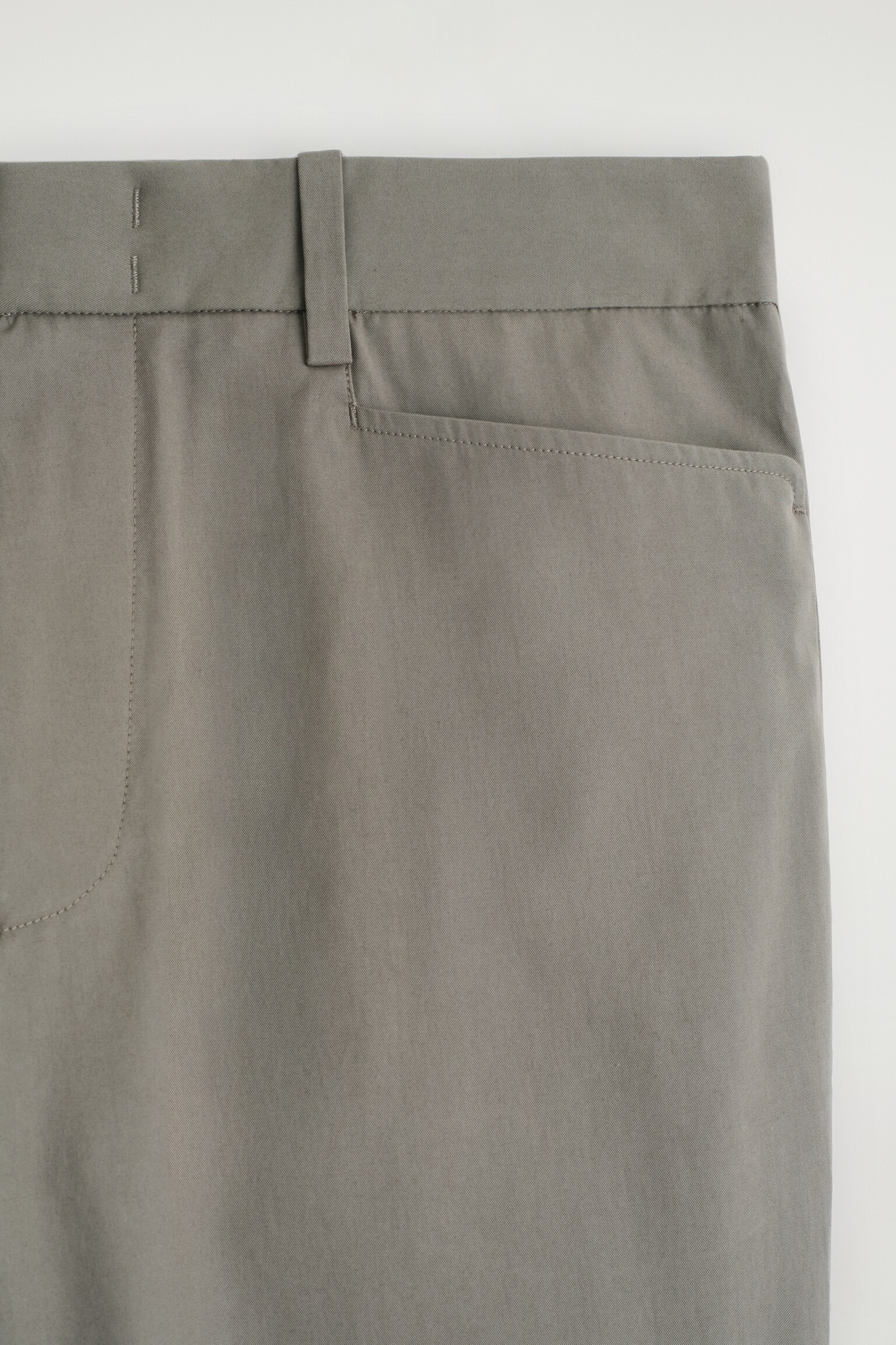 HOSE AUS BAUMWOLLE MIT GERADEM BEIN - BRAUN/DUNKELBRAUN - 4