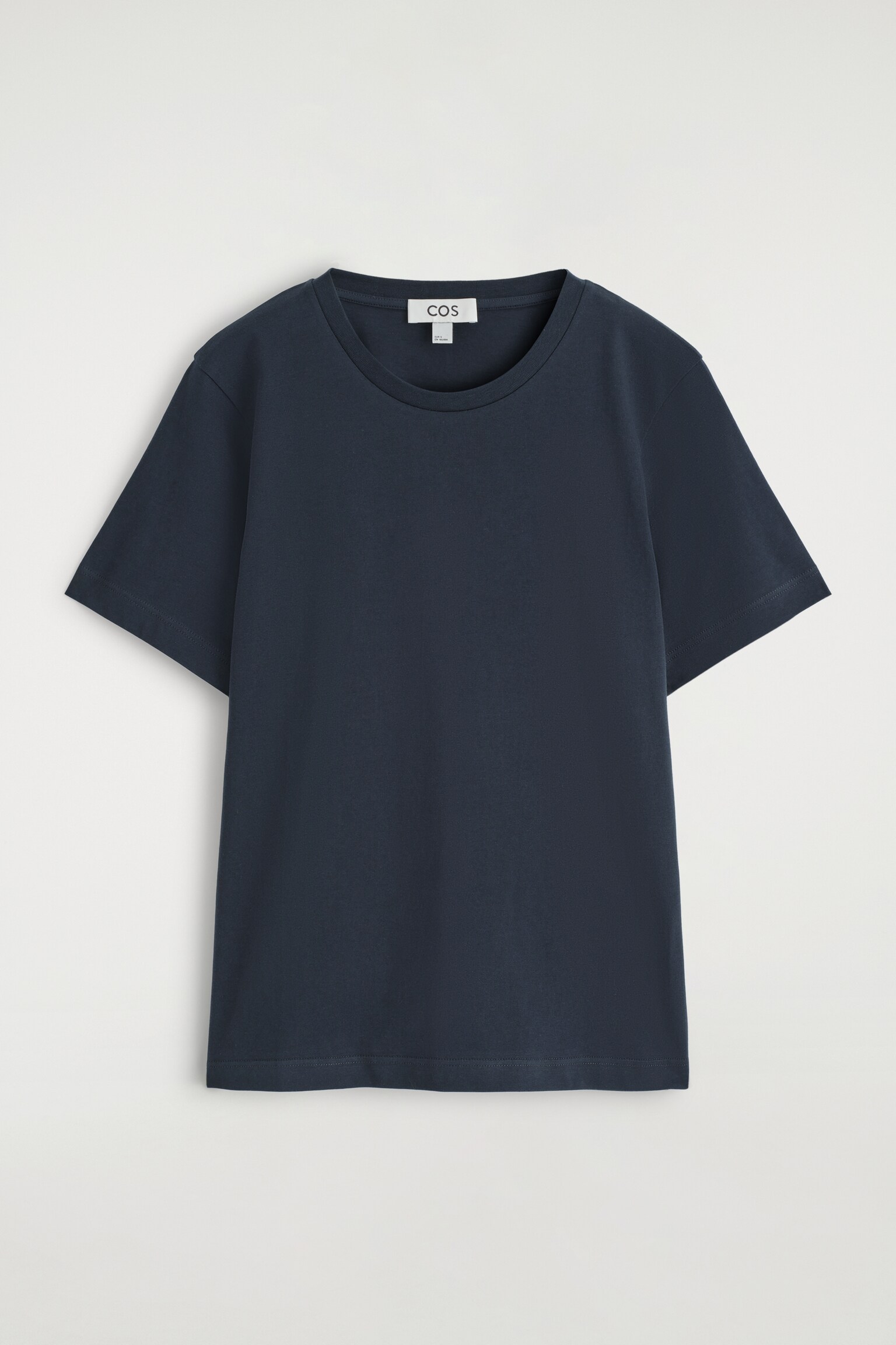 CREW-NECK COTTON T-SHIRT - NAVY/LIGHT-GREY MÉLANGE/LIGHT YELLOW/LIGHT BLUE/WHITE / STRIPED/BLACK/DARK KHAKI/WHITE/GREY MÉLANGE/DARK BROWN - 2