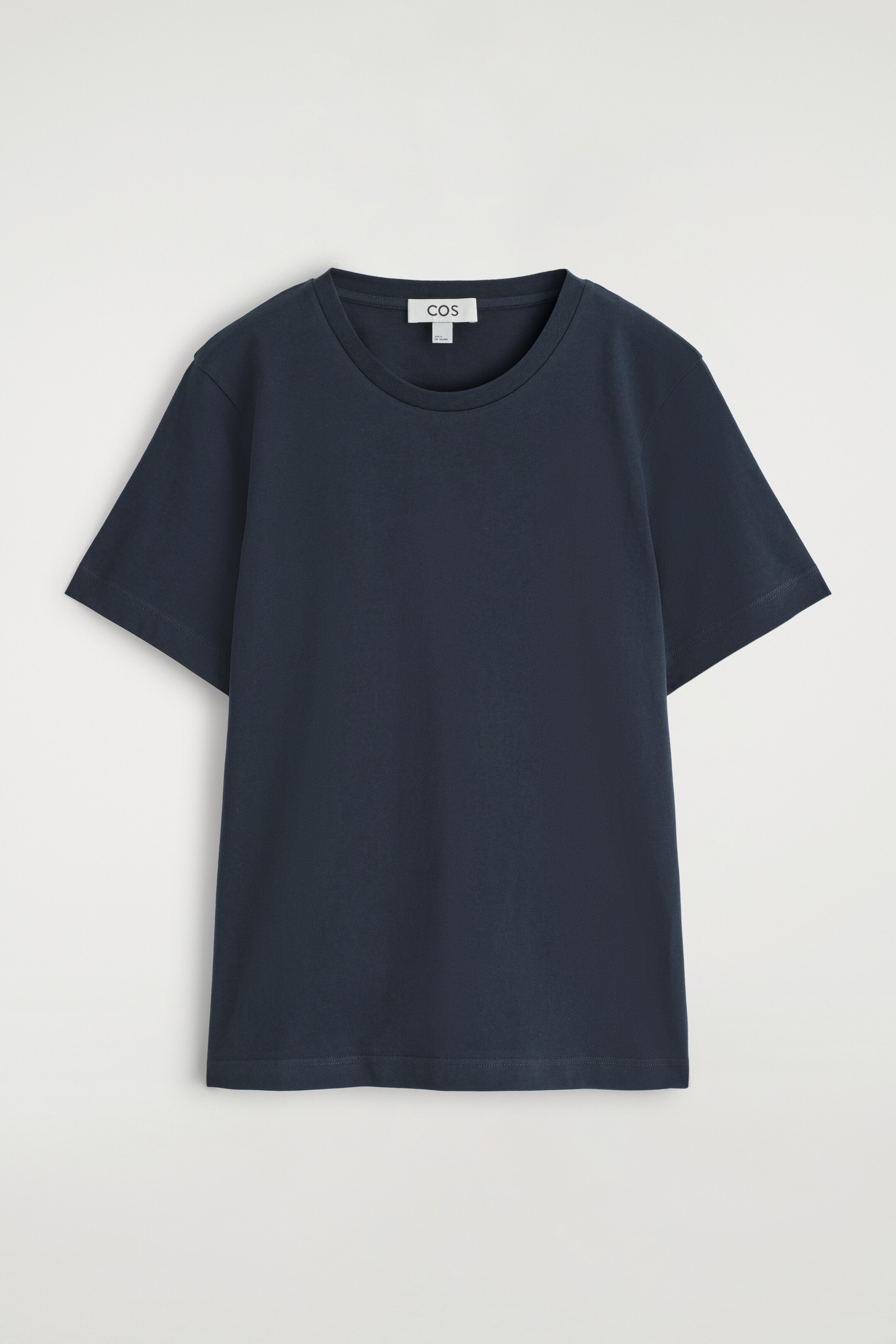 Größeres Bild anzeigen: T-SHIRT AUS BAUMWOLLE MIT RUNDHALSAUSSCHNITT - NAVYBLAU - Ladies | H&M AT 5