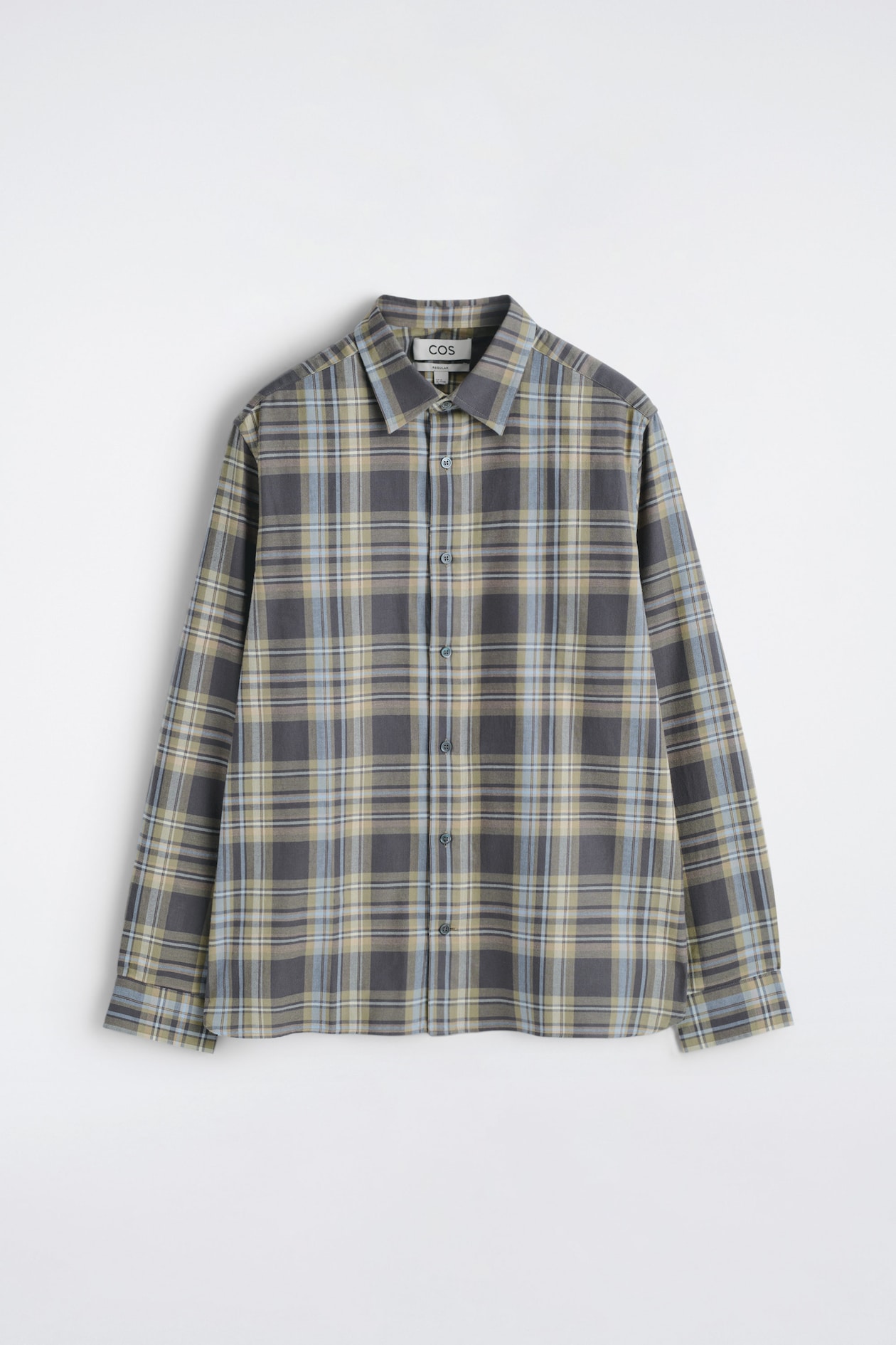 CHECKED COTTON-TWILL SHIRT