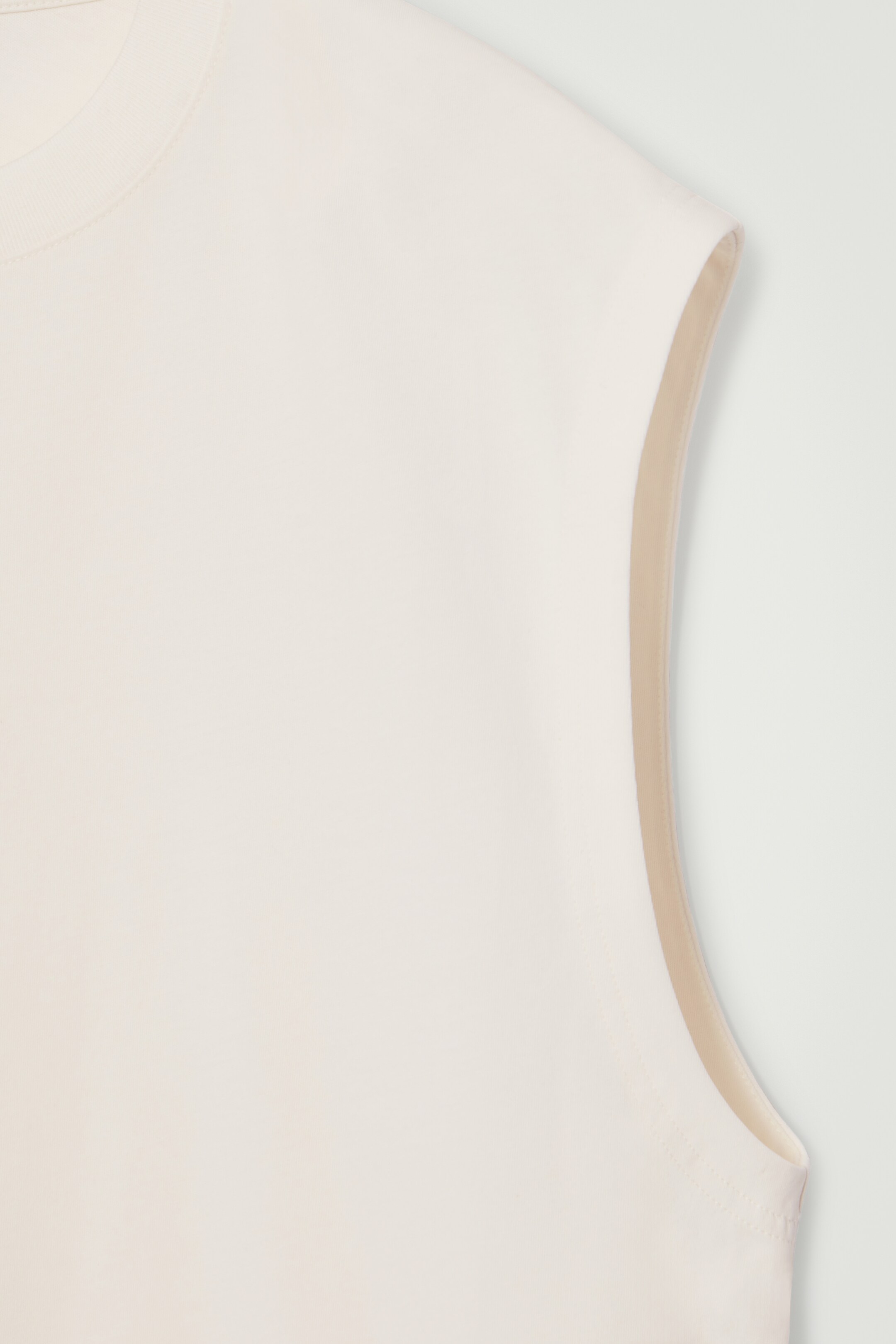 Ver imagem maior: Top de alças relaxado em algodão-crepe - OFF-WHITE - HOMEM | H&M PT 2