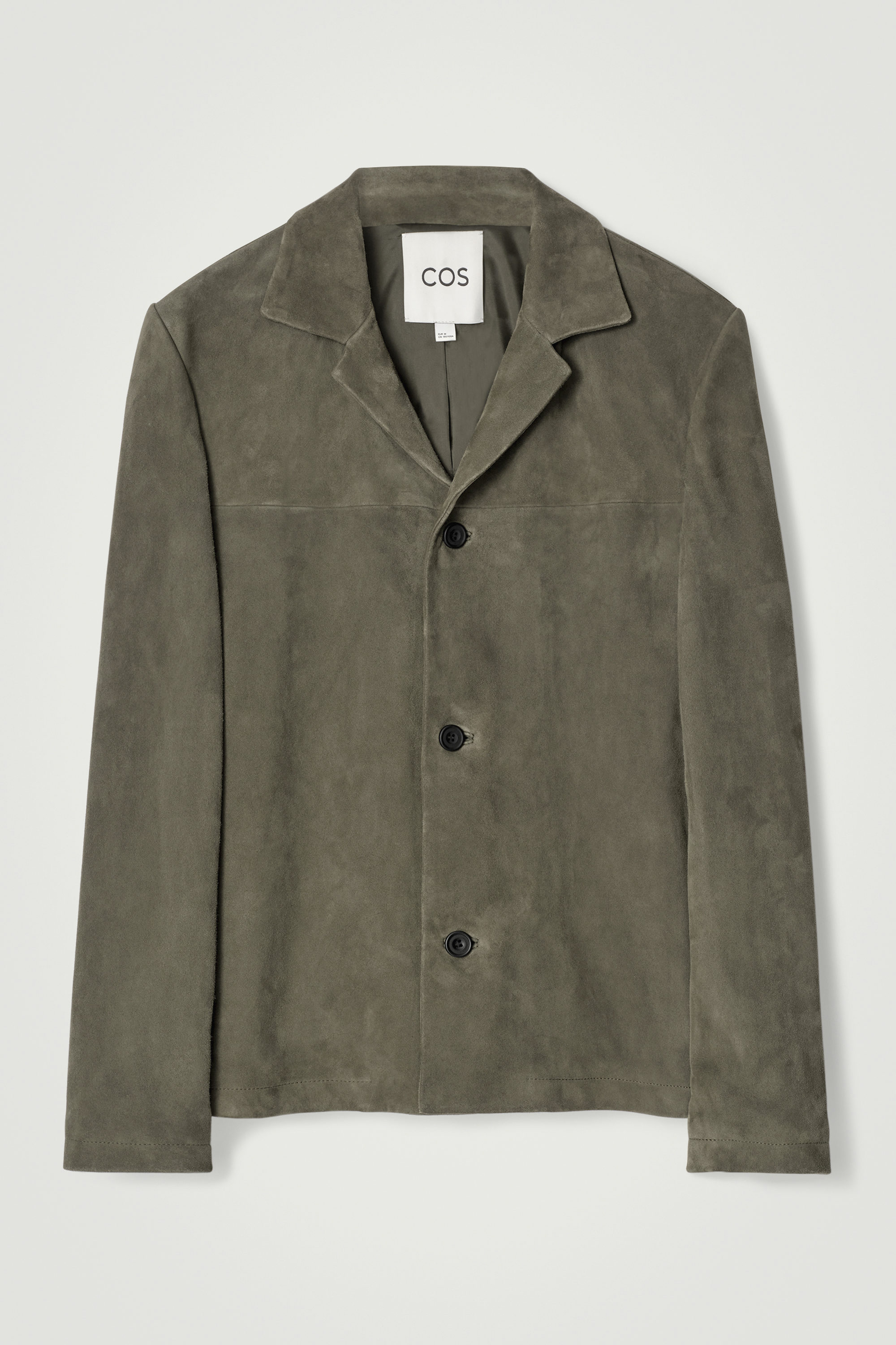ジャケット Suede Single-Breasted Blazer SUEDE SINGLE-BREASTED BLAZER - STEEL BLUE | COS