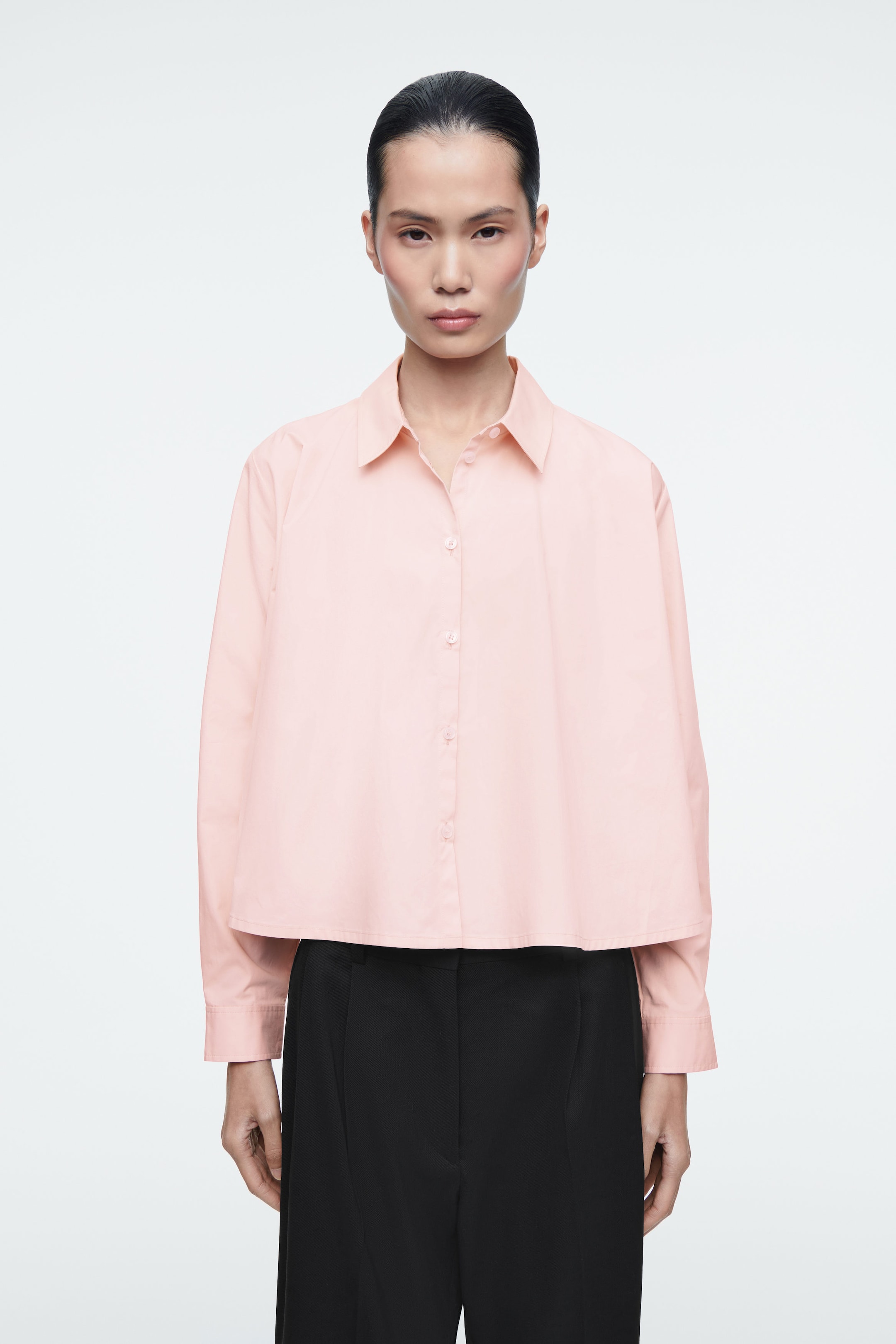 RELAXED FLARED COTTON SHIRT