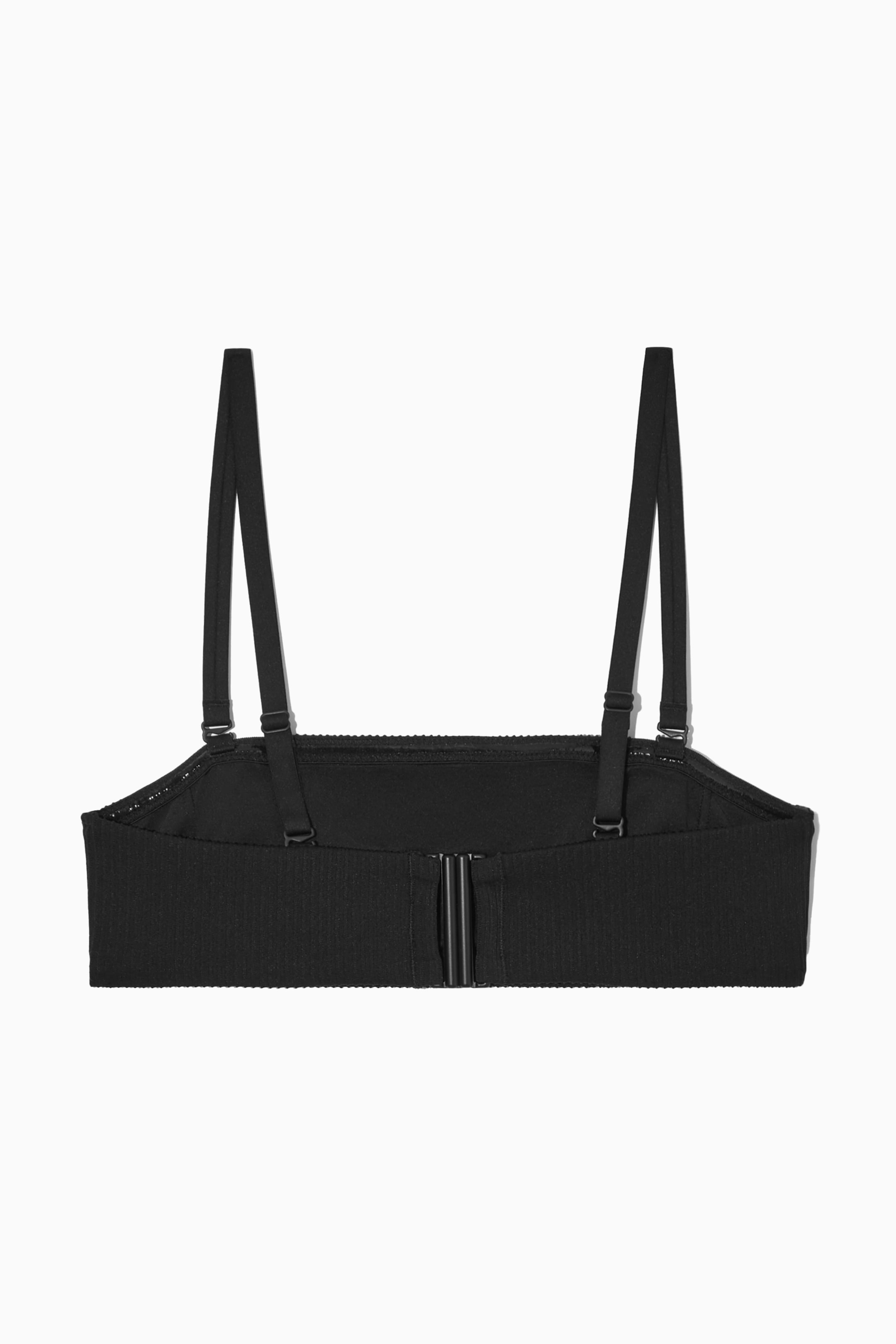 View larger image: RIBBED BANDEAU BIKINI TOP - BLACK - Ladies | H&M GB 2