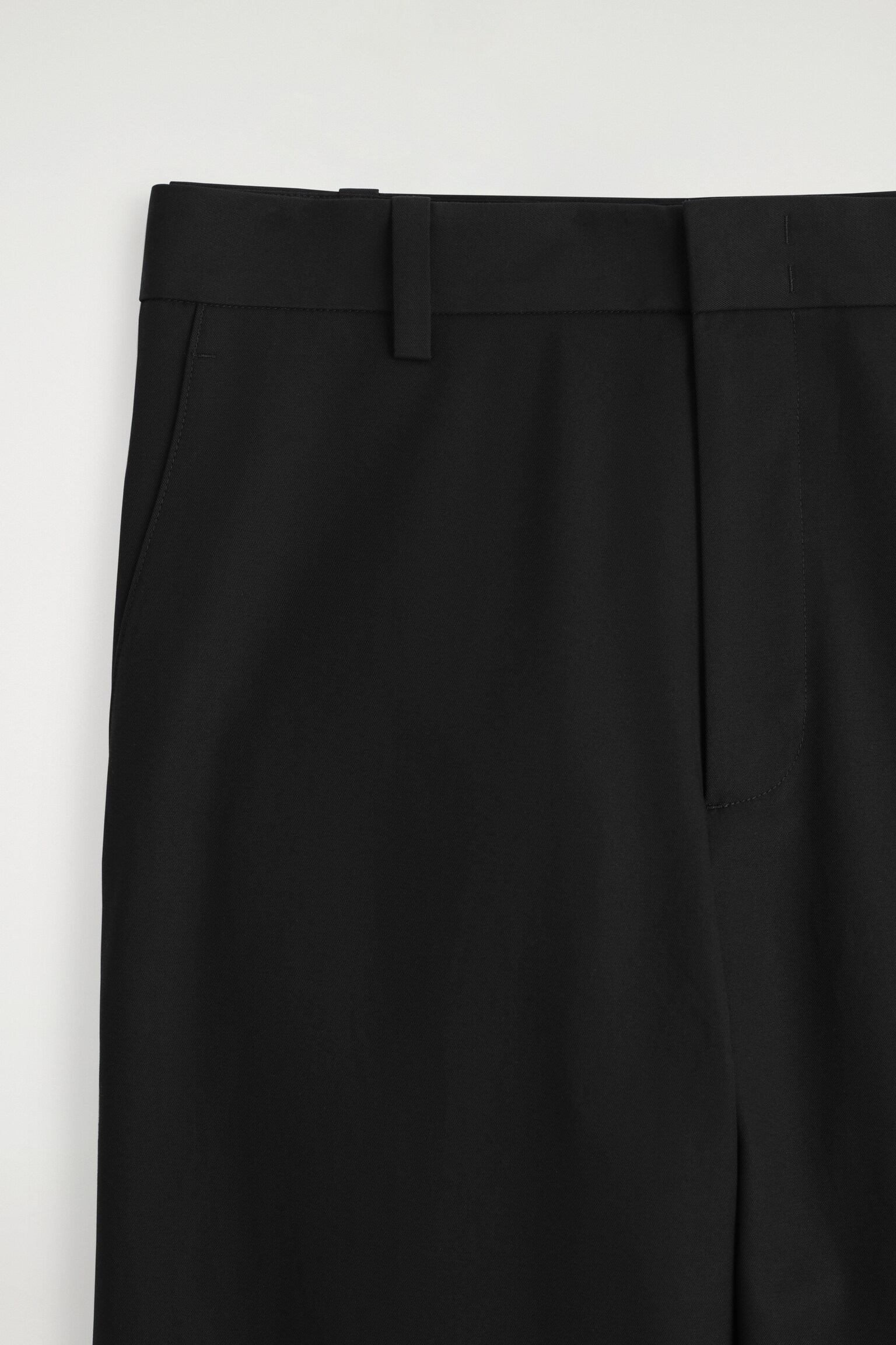 PANTALON CHINO LARGE EN COTON - NOIR/TAUPE - 4