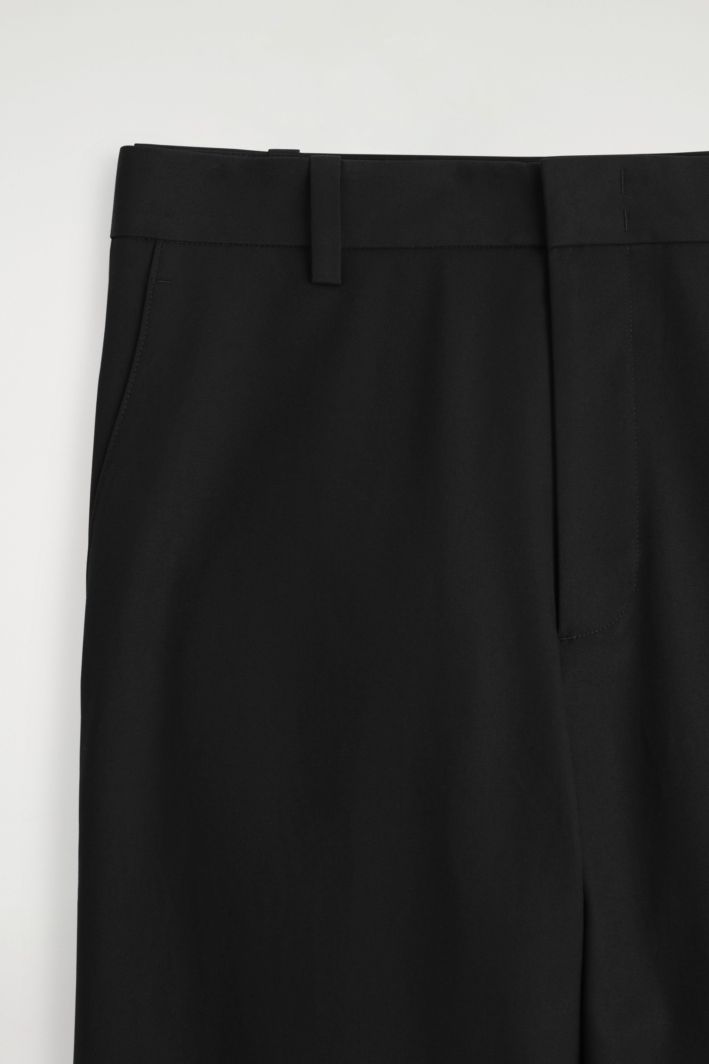COTTON WIDE-LEG PANTS - BLACK | COS