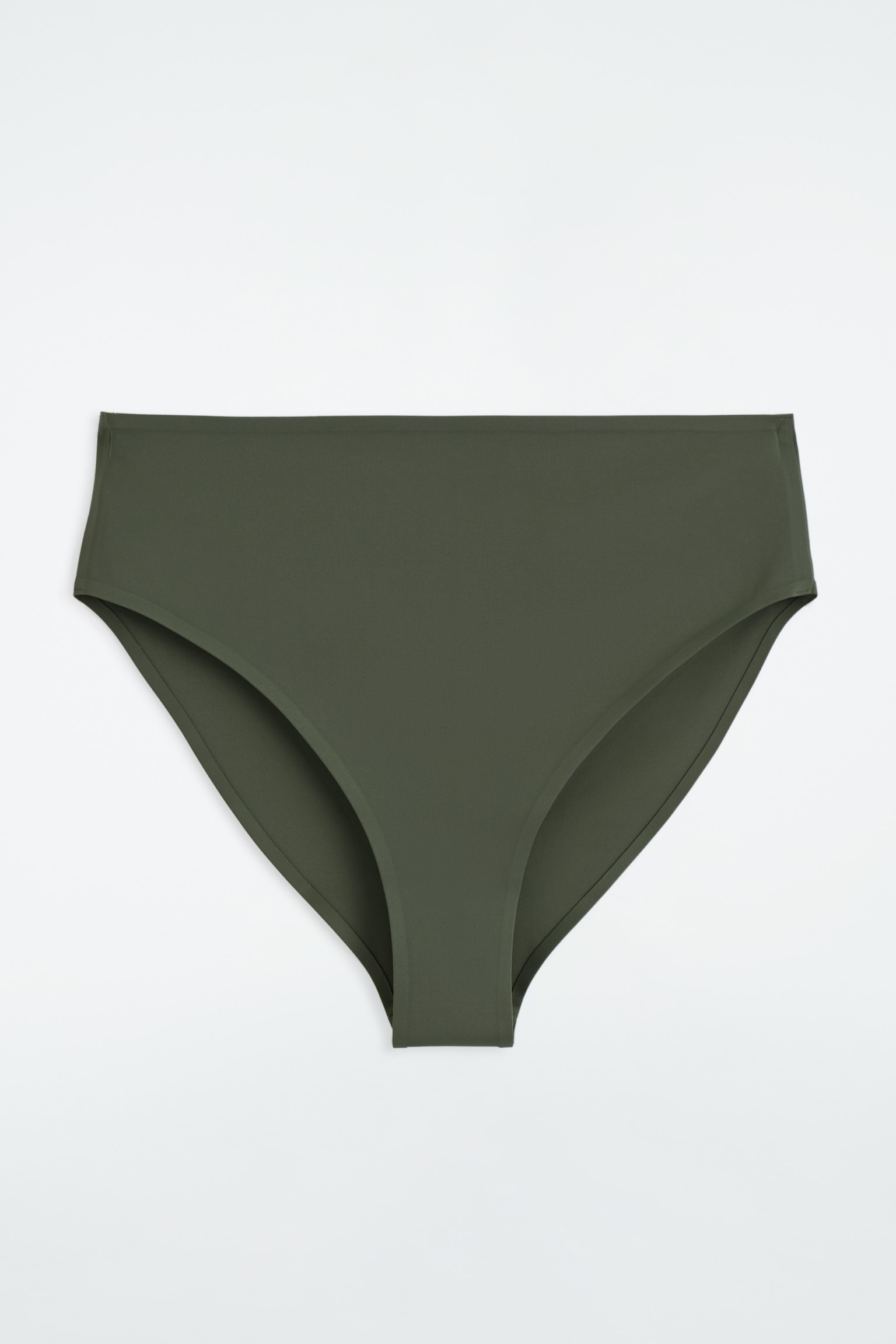 BRAGUITAS DE BIKINI DE TALLE ALTO, EFECTO NEOPRENO - CAQUI/NEGRO/BURDEOS - 2
