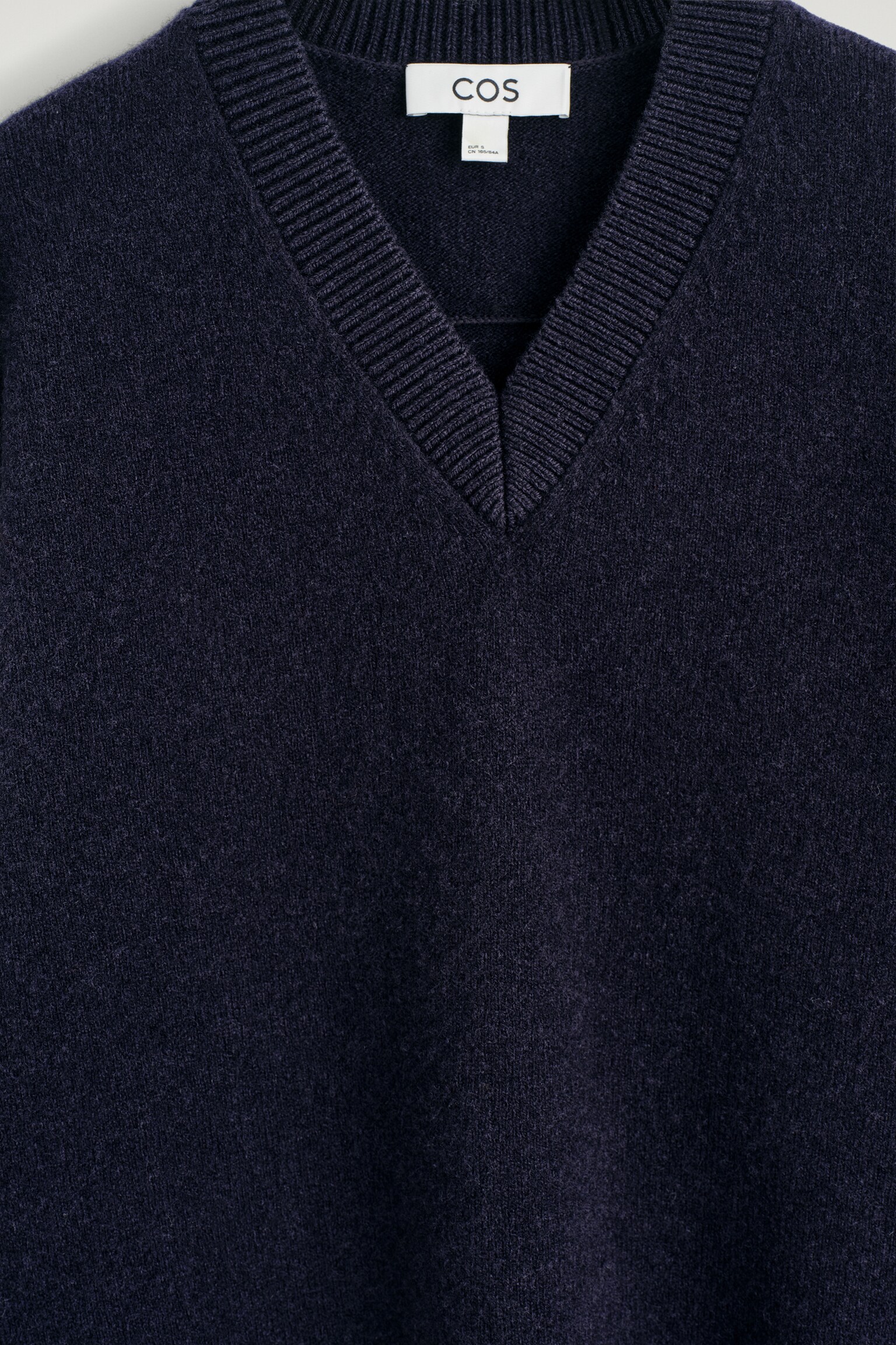WOLLPULLOVER MIT V-AUSSCHNITT - NAVYBLAU/GRAU MELIERT - 5