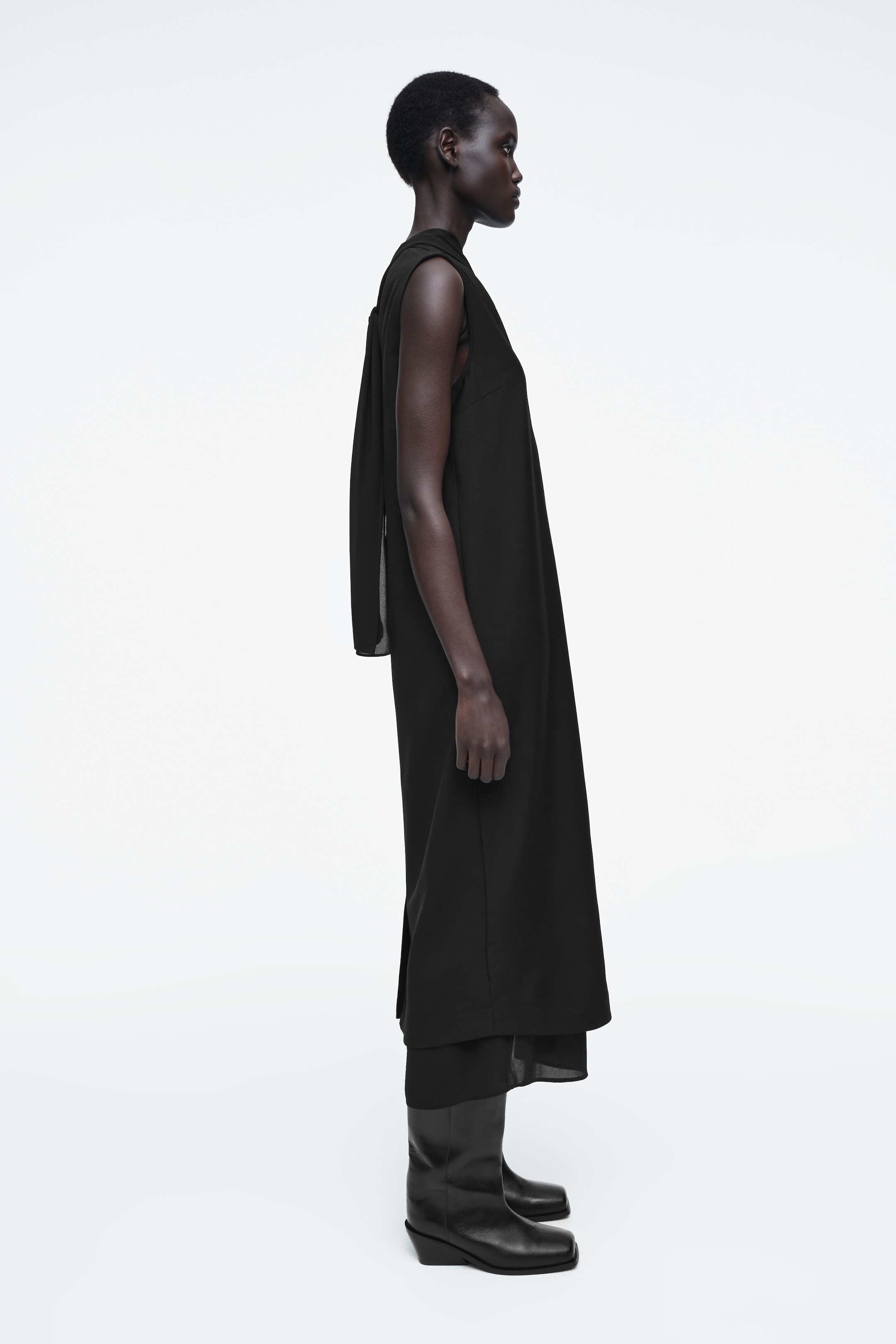 View larger image: LAYERED WOOL DRESS - BLACK - Ladies | H&M GB 2