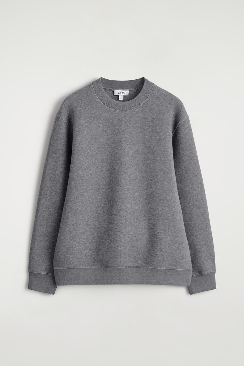Cos Scuba Sweatshirt In Gray In Gray