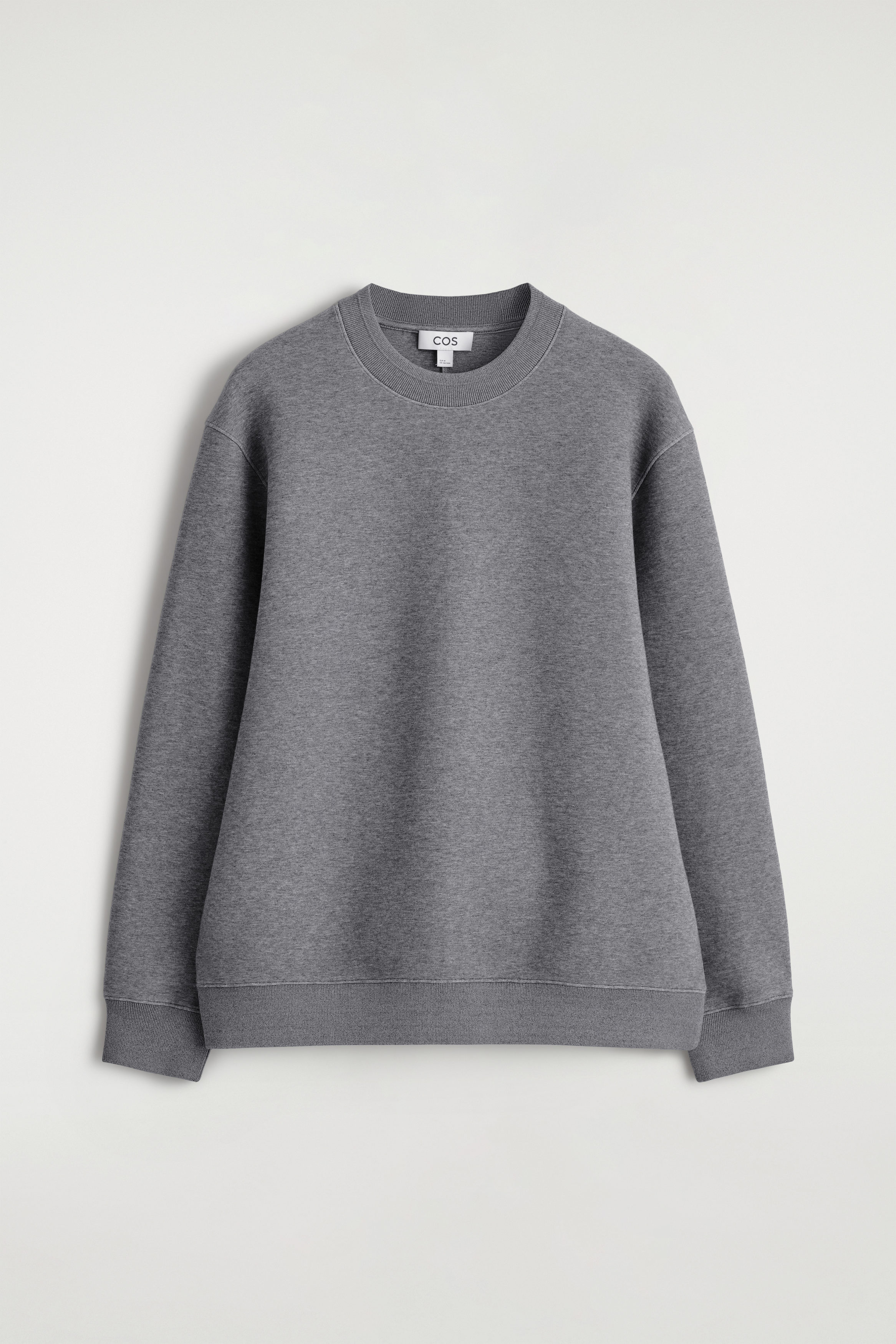 サメスビー　グレー SCUBA SWEATSHIRT - GRAY MÉLANGE | COS