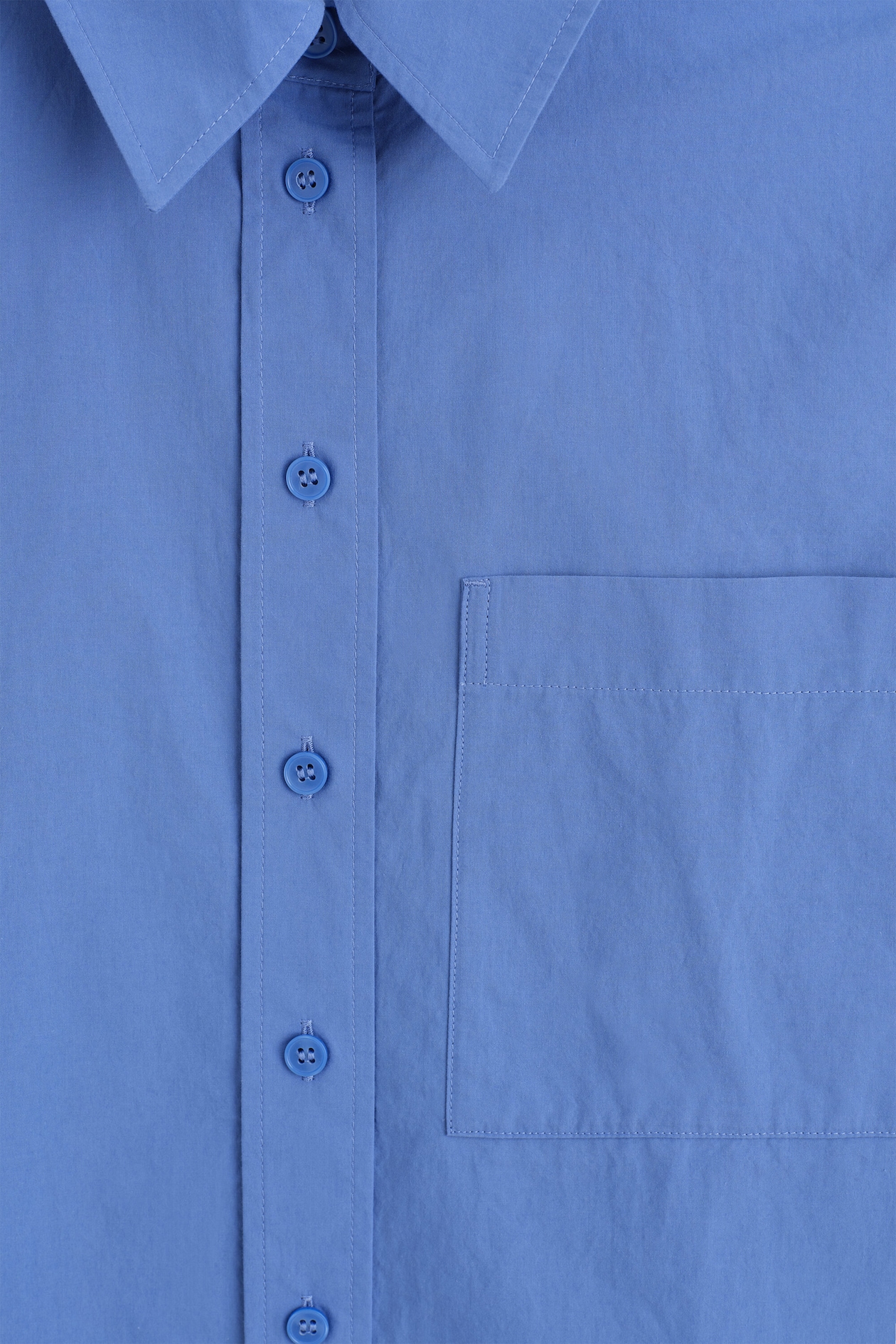 TAILORED PIMA COTTON SHIRT — BLUE
