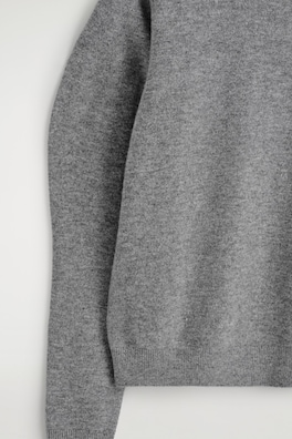 BALLOON-SLEEVE MERINO WOOL JUMPER — GREY 6