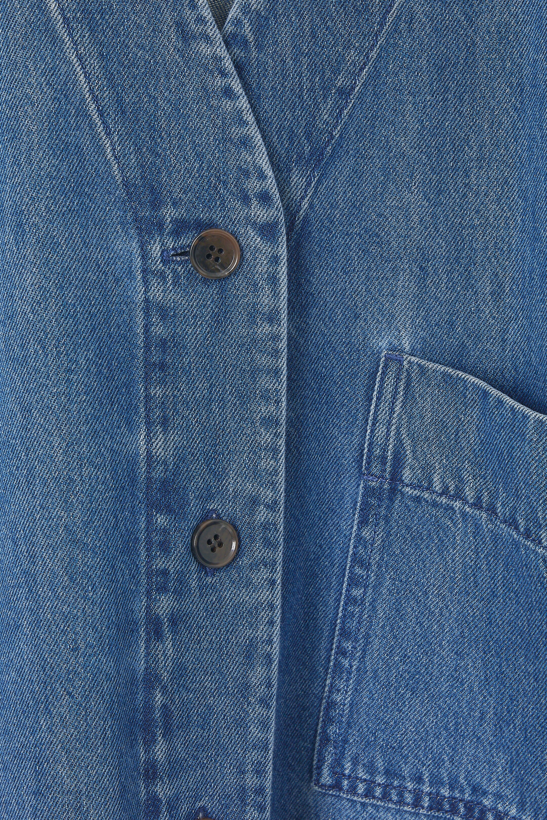 Agrandir l'image: CHEMISE ENCOLURE EN V EN DENIM - BLEU - FEMME | H&M CH 2