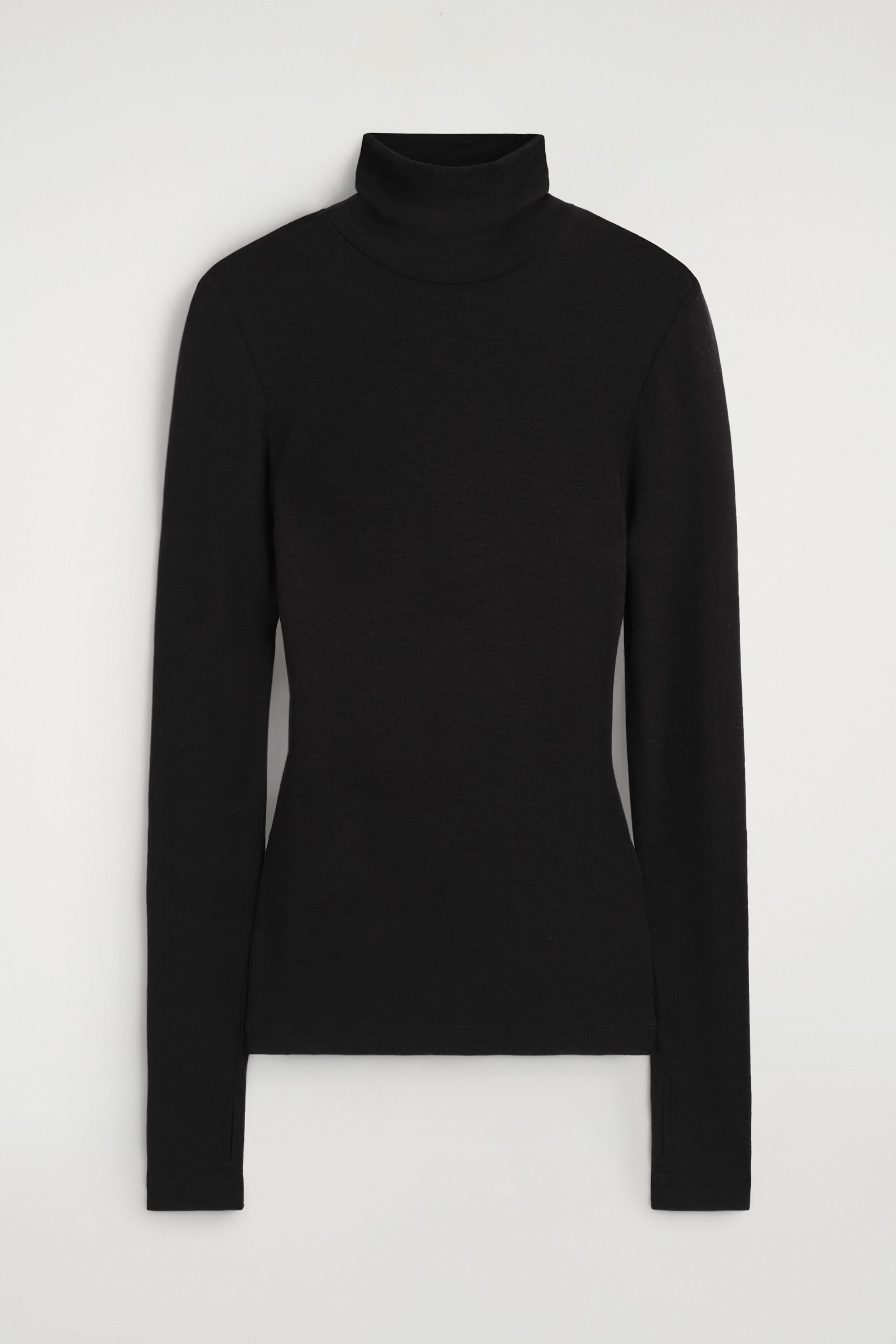 MERINO WOOL TURTLENECK TOP