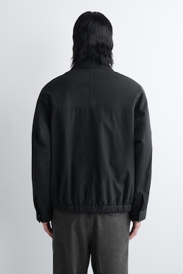 PADDED NYLON UTILITY JACKET — BLACK 3