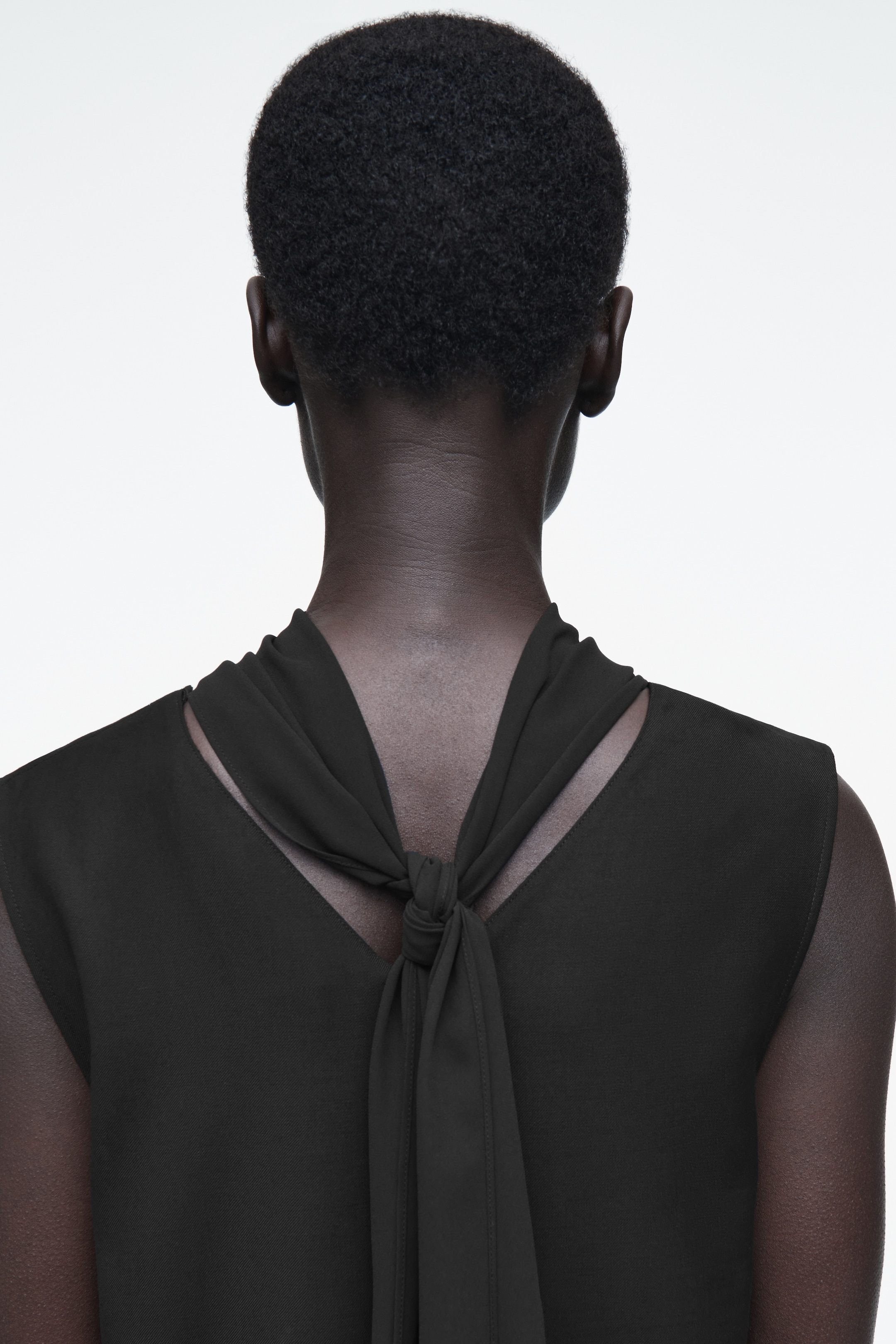 View larger image: LAYERED WOOL DRESS - BLACK - Ladies | H&M GB 4