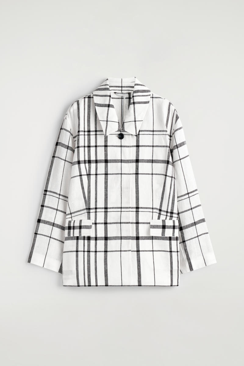Checked Linen Jacket