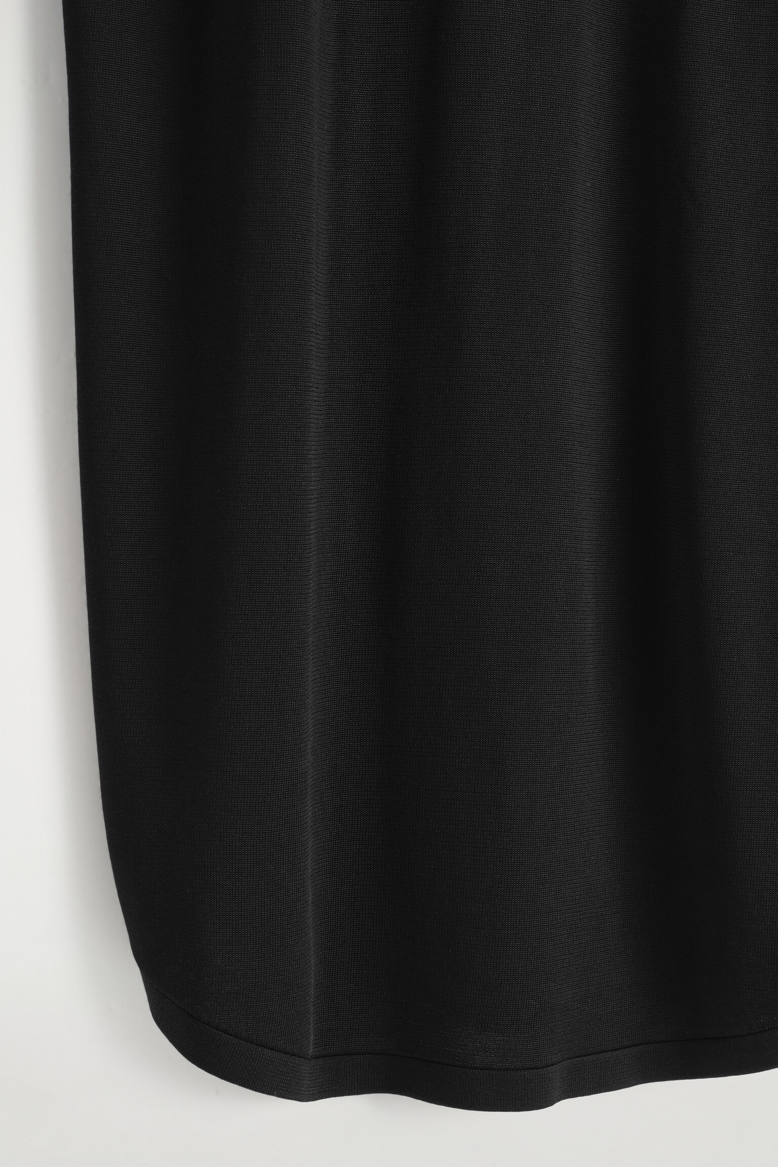 CIRCLE-CUT KNITTED DRESS - BLACK/WHITE - 3