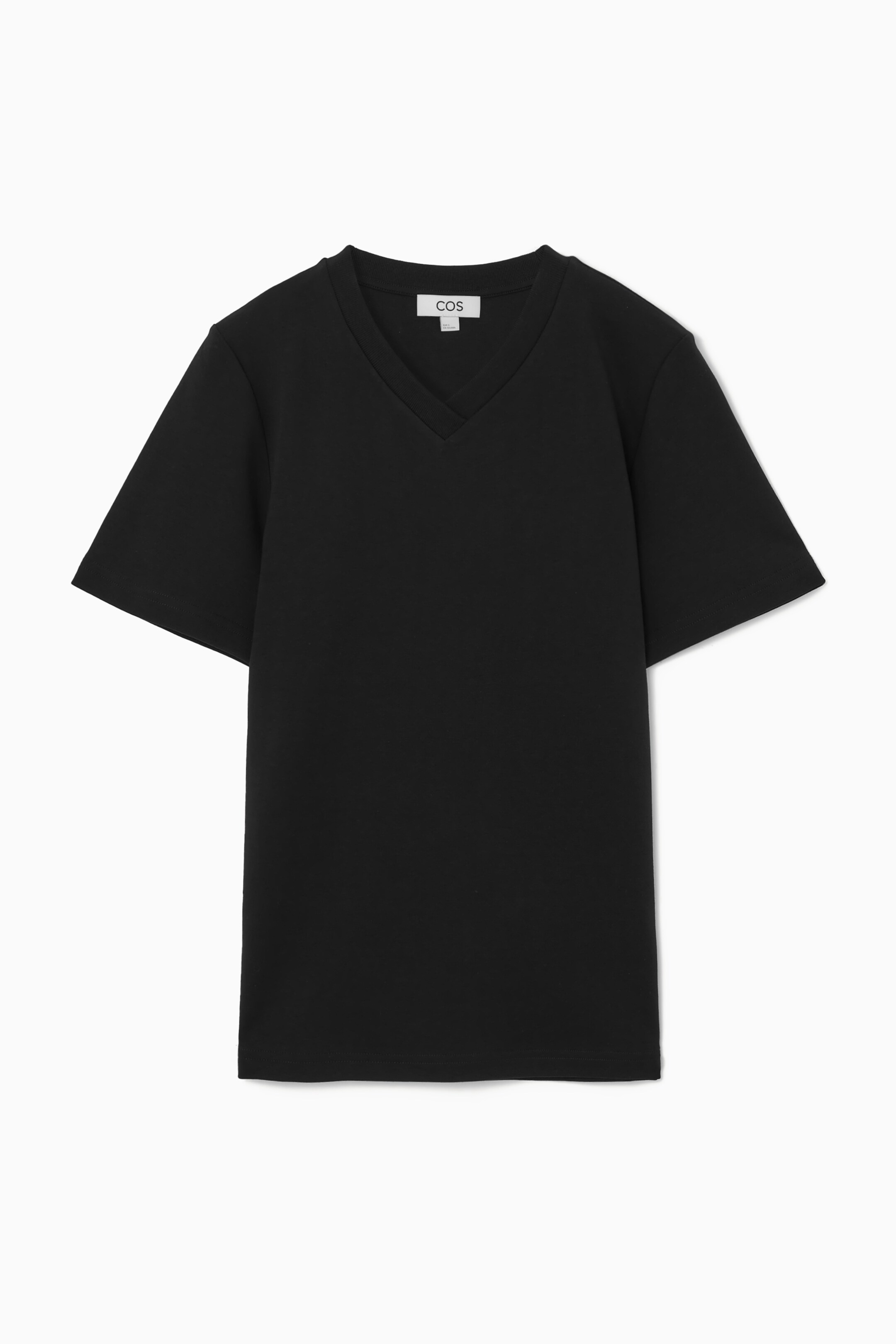 View larger image: REGULAR BOXY V-NECK T-SHIRT - BLACK - Ladies | H&M GB 1