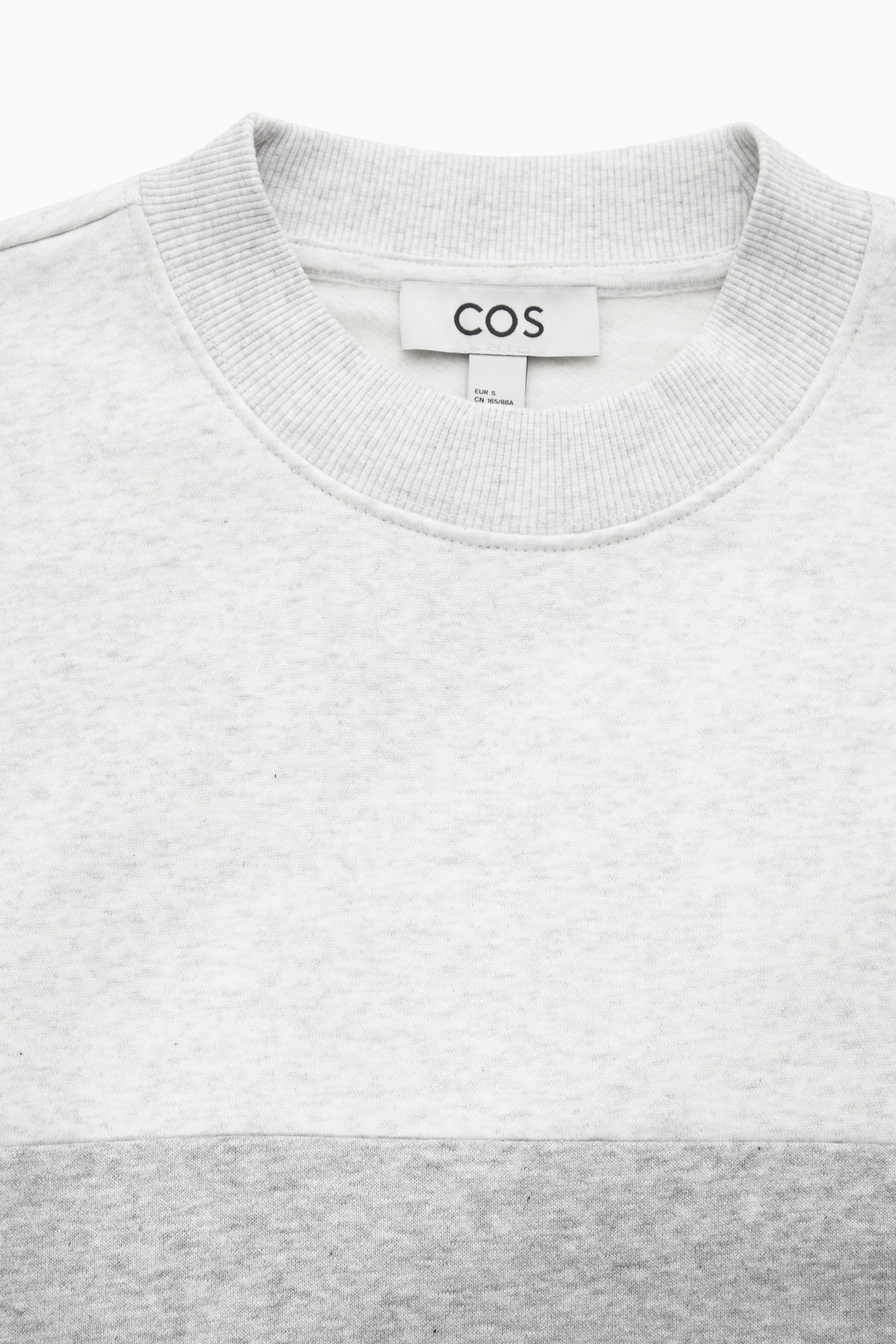 COLOUR-BLOCK SWEATSHIRT - GREY | COS