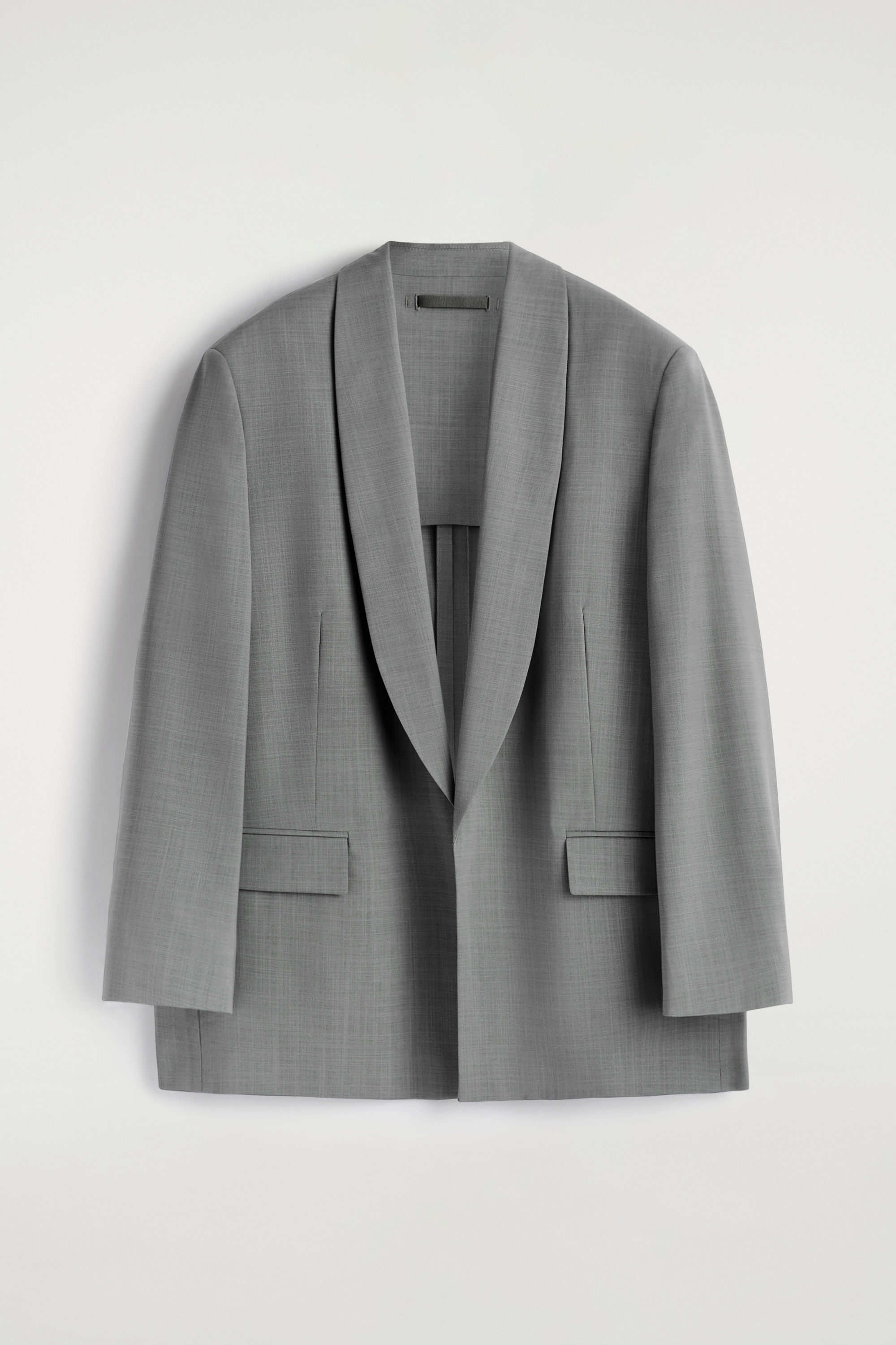 SHAWL-COLLAR WOOL BLAZER - thumbnail 6