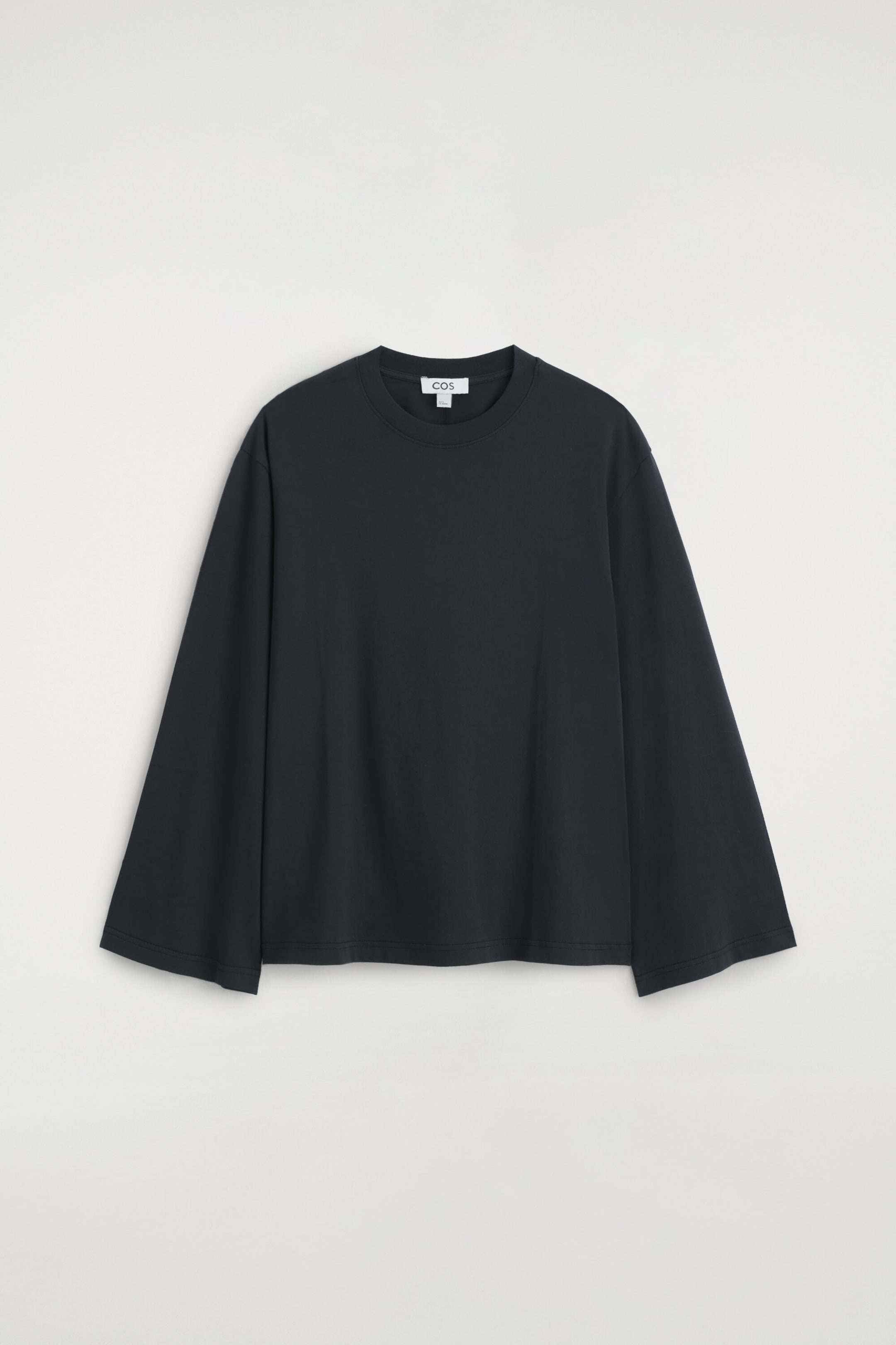 BRUSHED-COTTON LONG-SLEEVED T-SHIRT