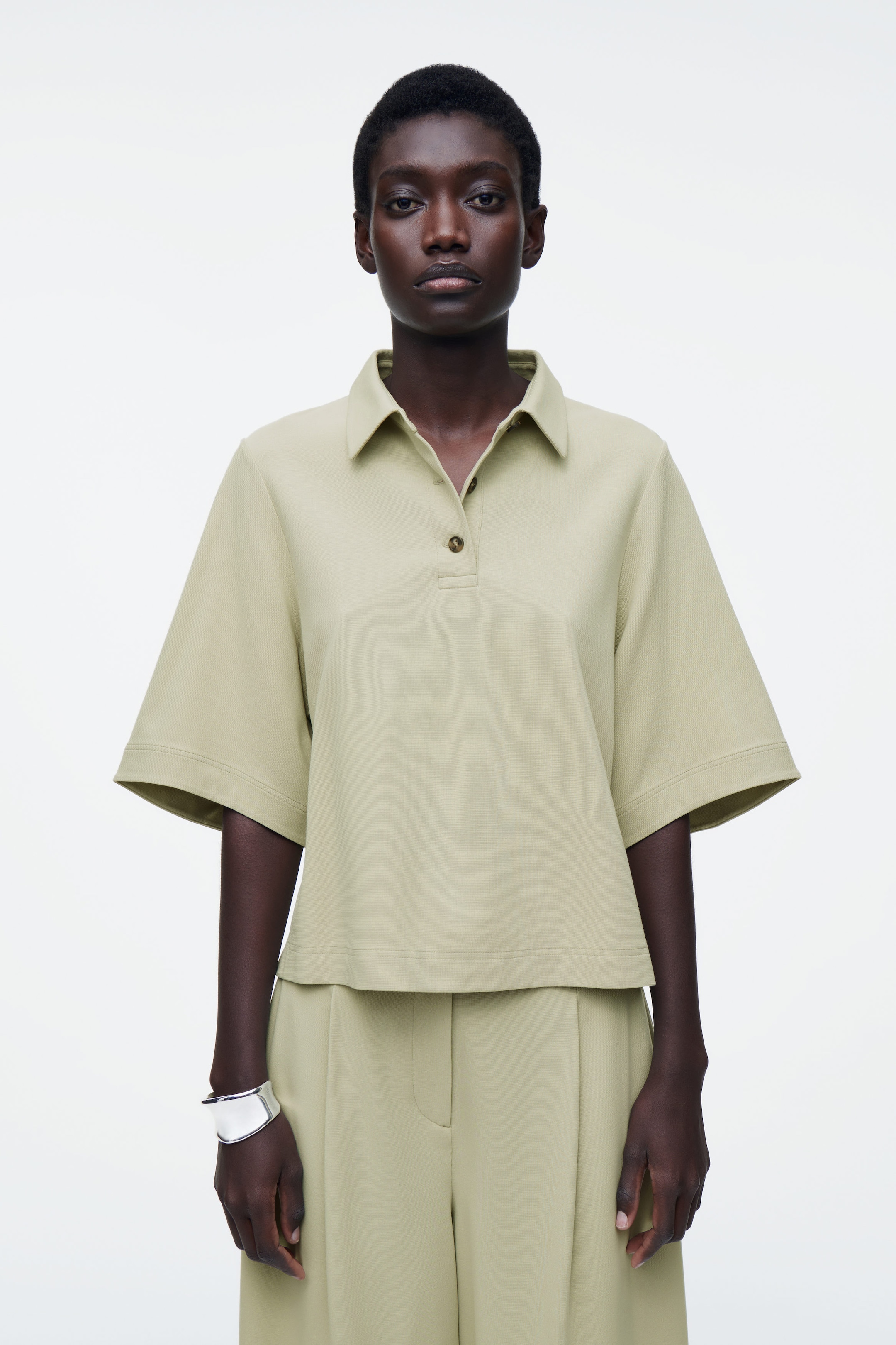 BOXY POLO SHIRT