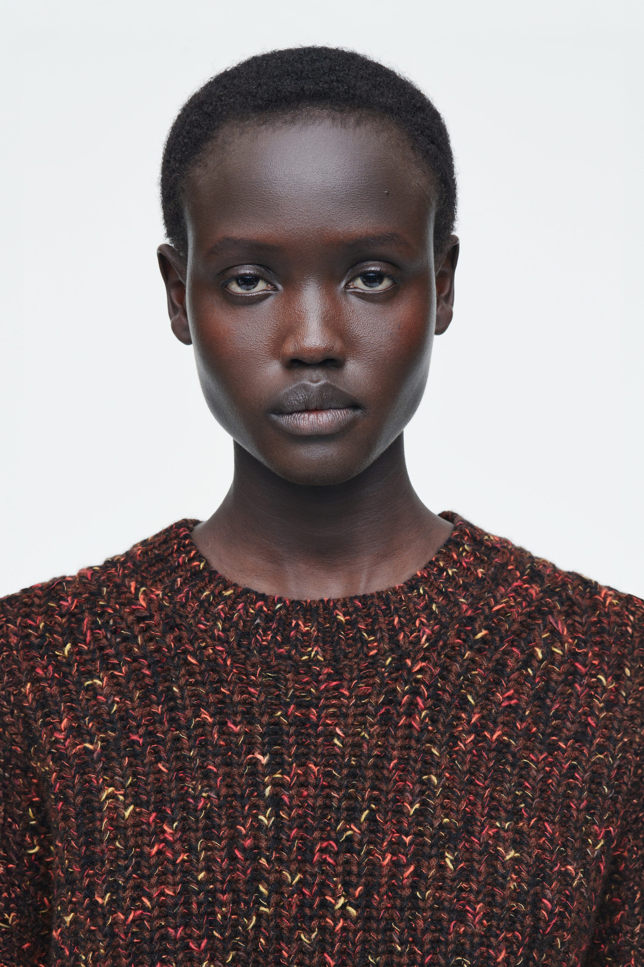 FLECKED MERINO WOOL JUMPER