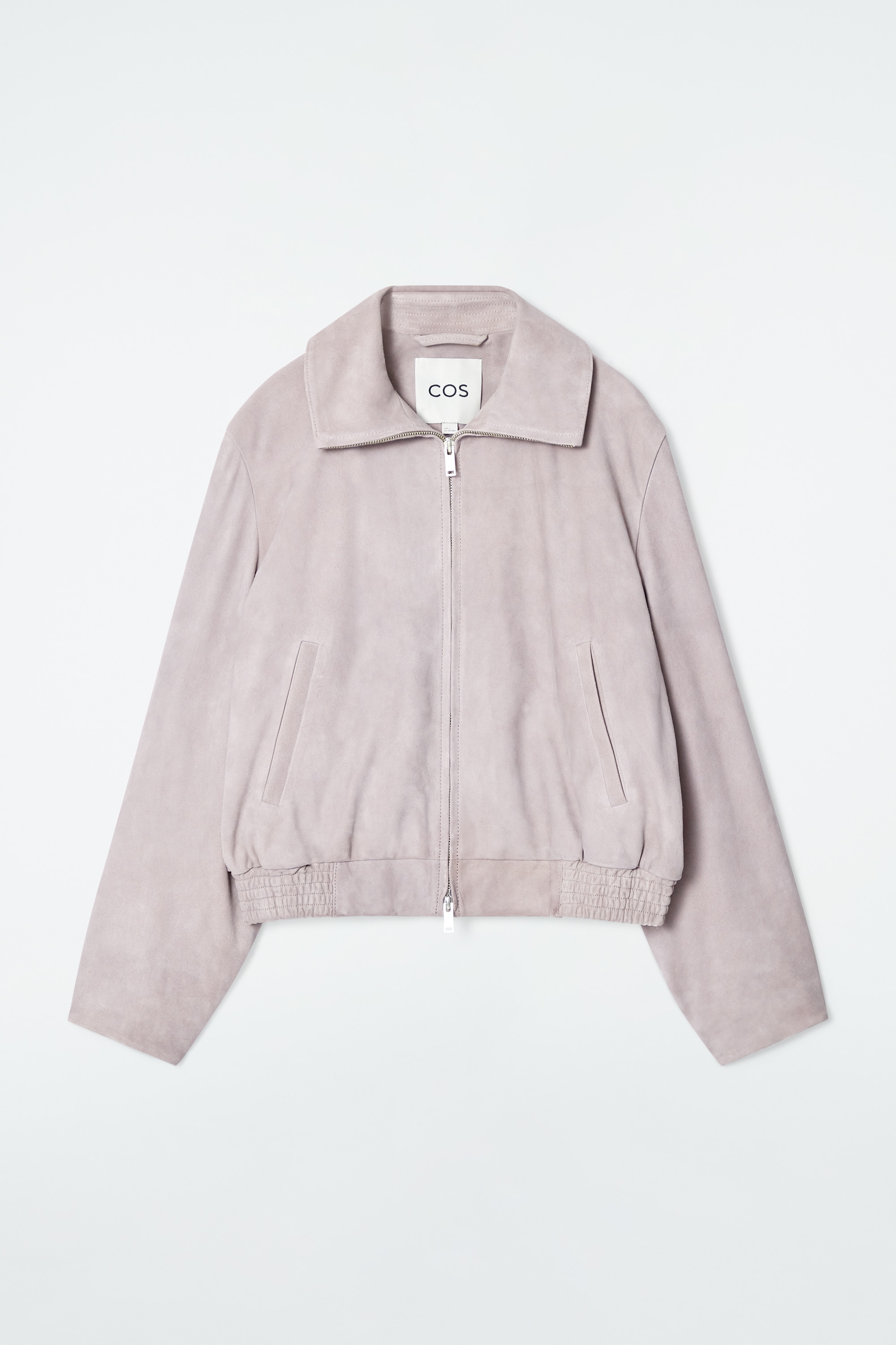 SUEDE BOMBER JACKET - LILAC