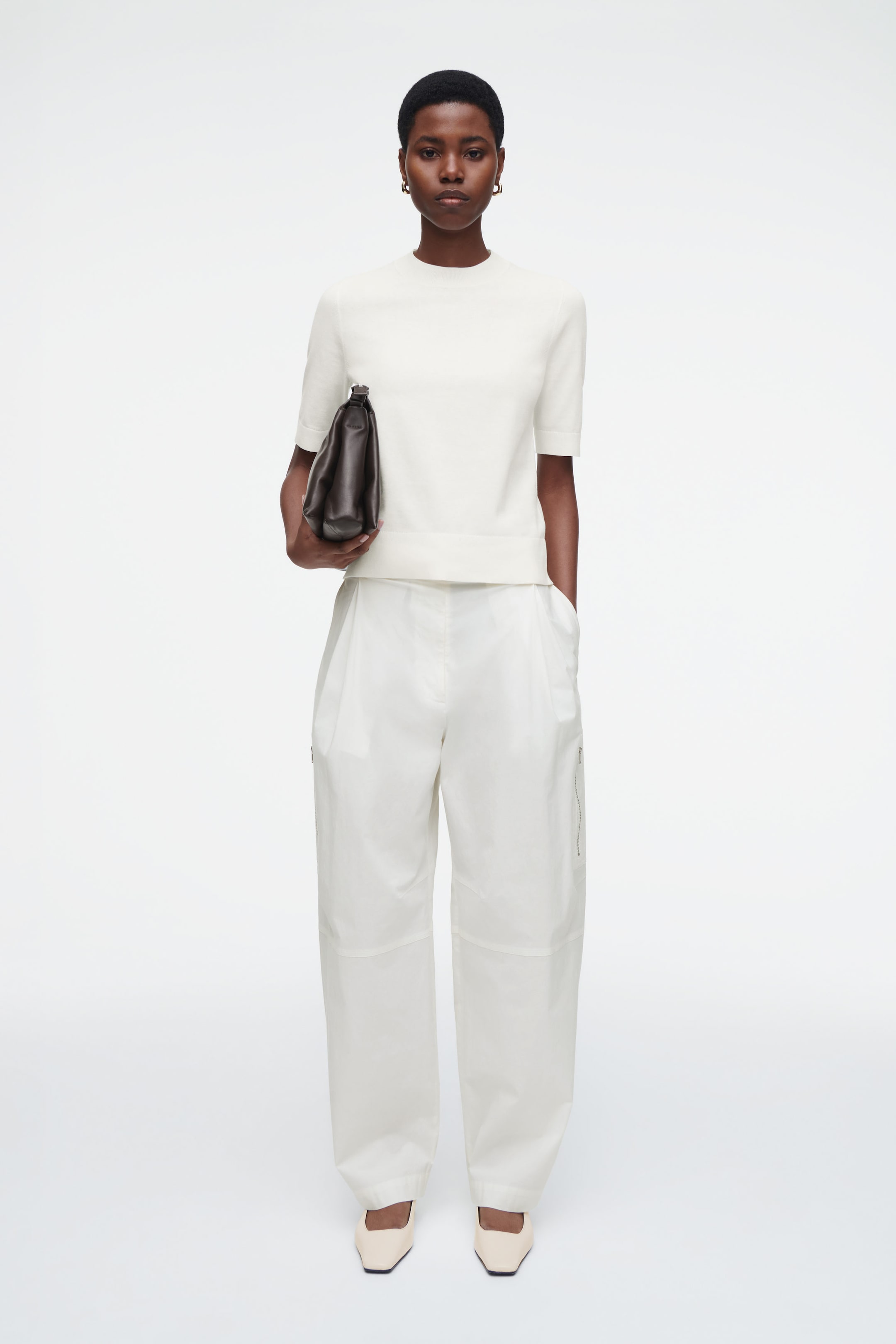 T-SHIRT REGULAR EN MAILLE