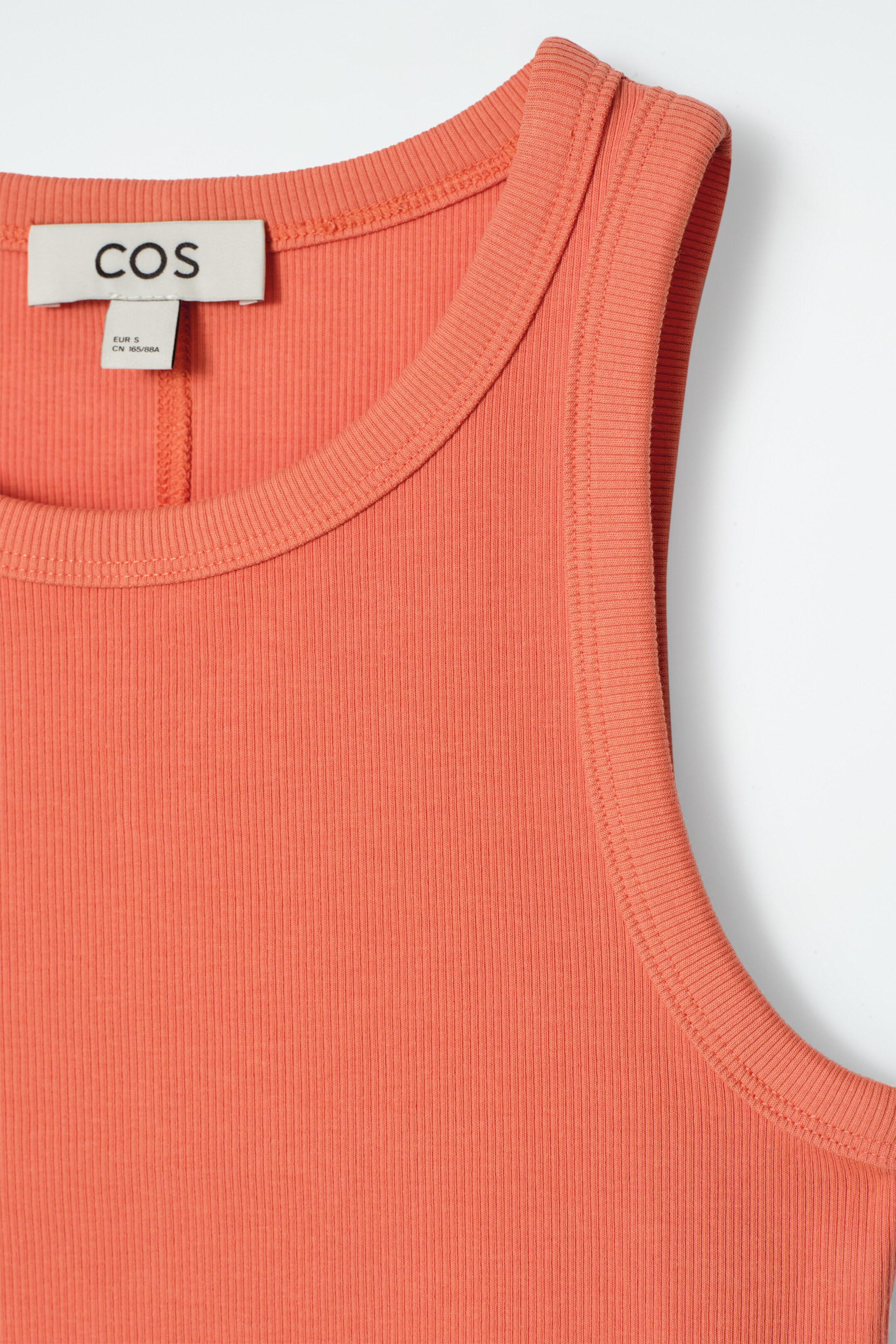 Visualizza immagine più grande: CANOTTA CON LAVORAZIONE A COSTE - ARANCIONE - DONNA | H&M IT 5