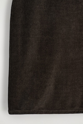 CHENILLE MINI SKIRT — BROWN 5