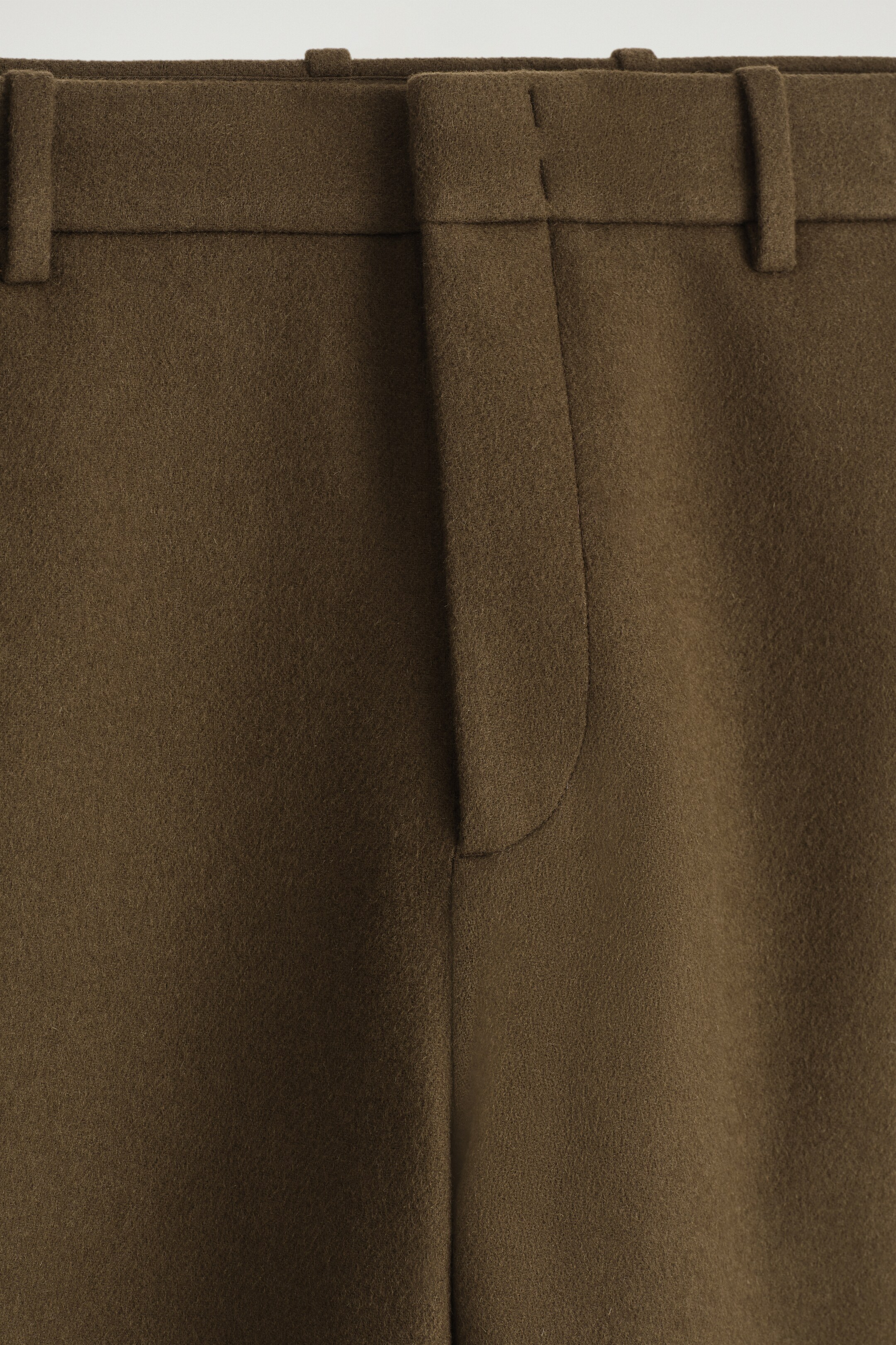 Agrandir l'image: DOUBLE-FACED WOOL WIDE-LEG TROUSERS - BRUN - HOMME | H&M CH 7