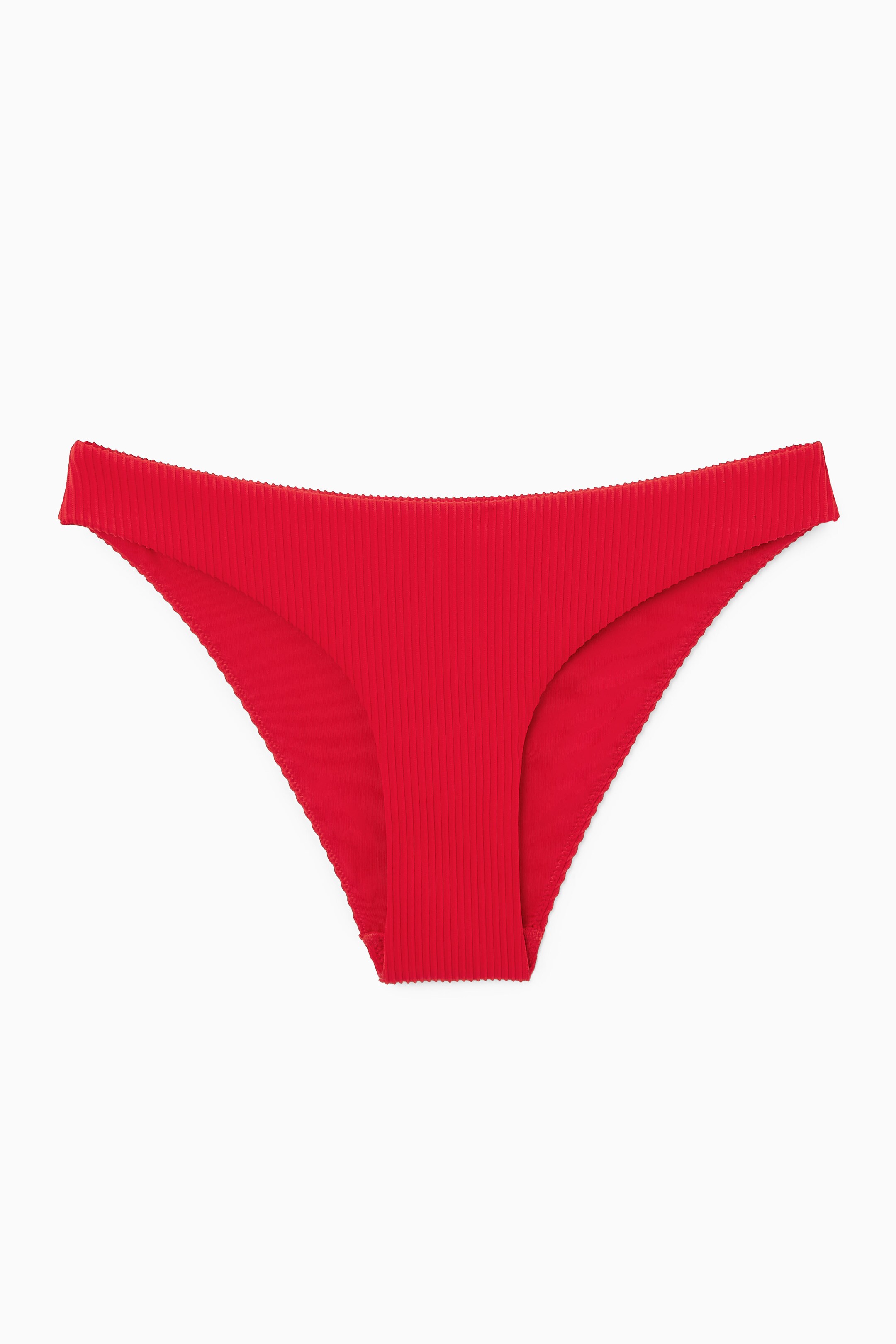 Ingrandisci l'immagine: RIBBED BIKINI BRIEFS - BRIGHT RED - DONNA | H&M CH 1