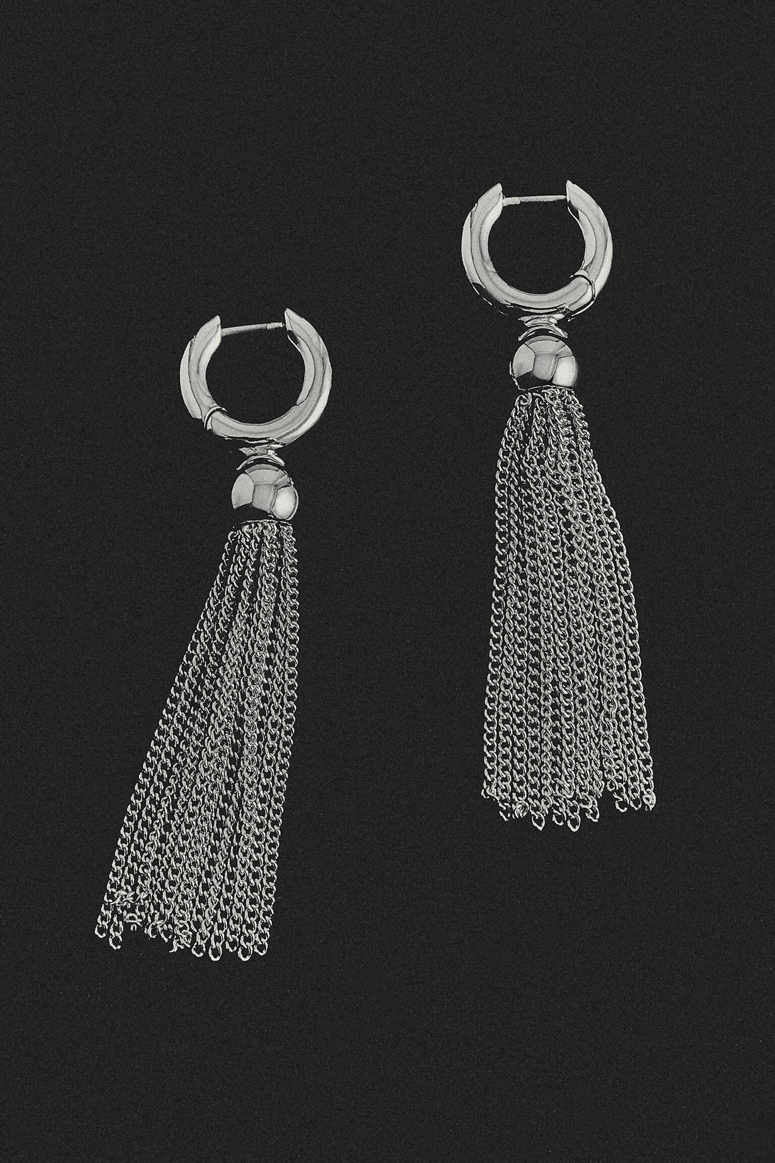 TASSELLED EARRINGS - SILVER - 4