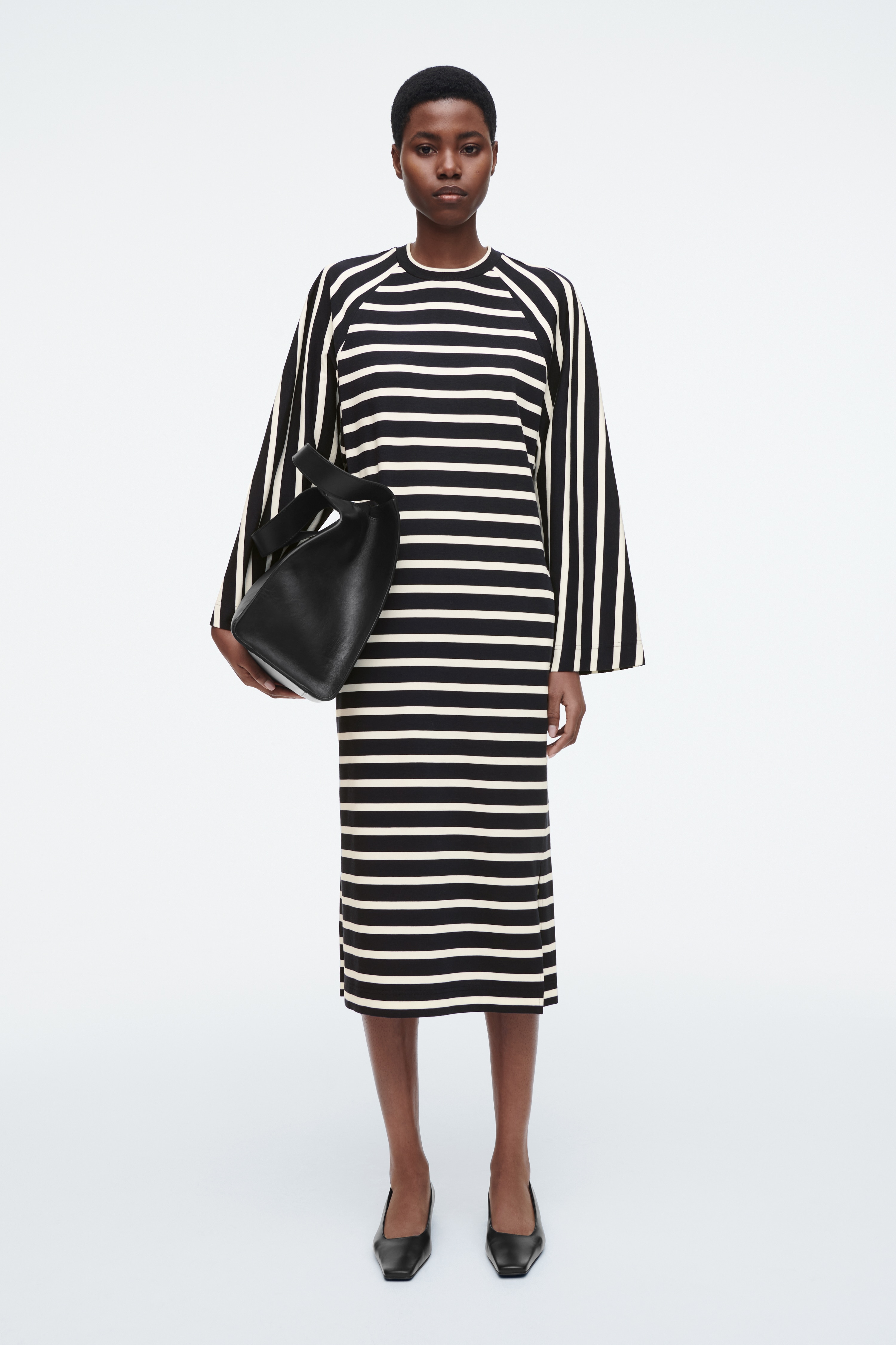 ROCHIE MIDI DIN JERSEY - BLEUMARIN / DUNGI/NEGRU