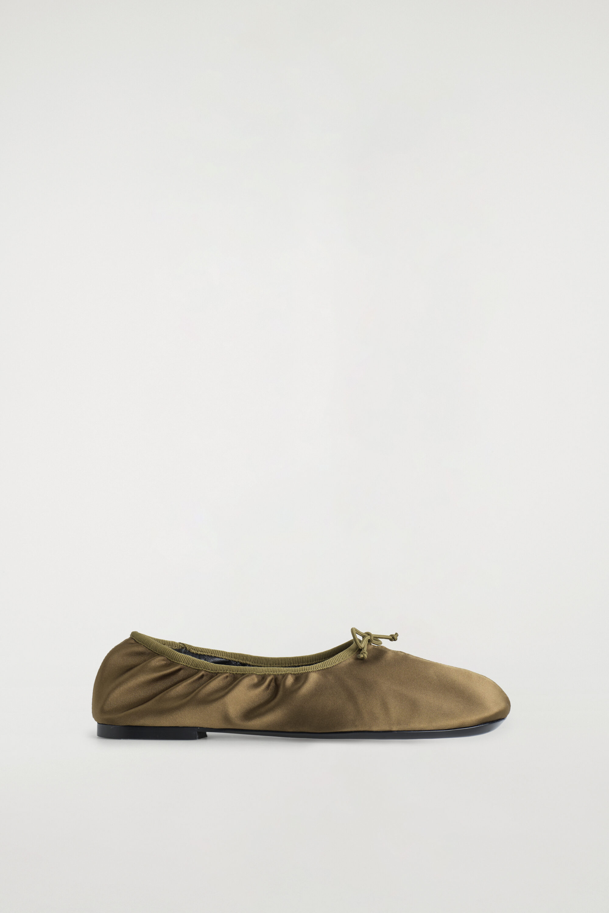 SATIN BALLET FLATS - thumbnail 5