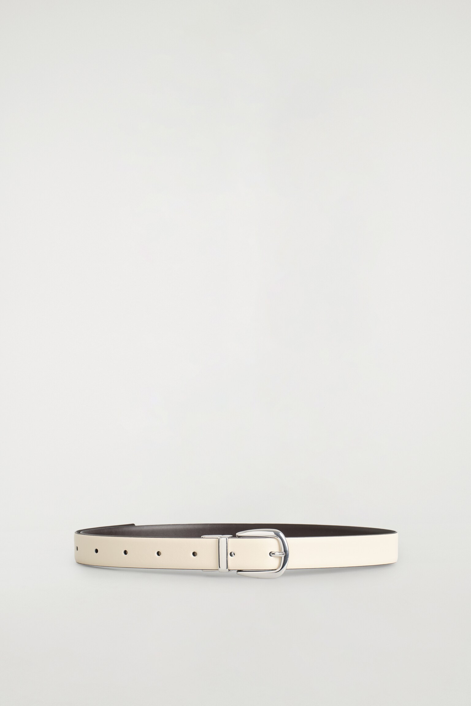 CUREA REVERSIBILĂ DIN PIELE - ALB / MARO/BORDEAUX / NEGRU - 2