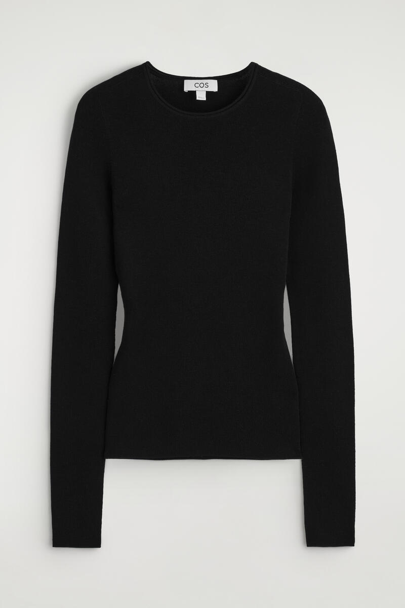 Seamless Merino Wool Long-Sleeved Top