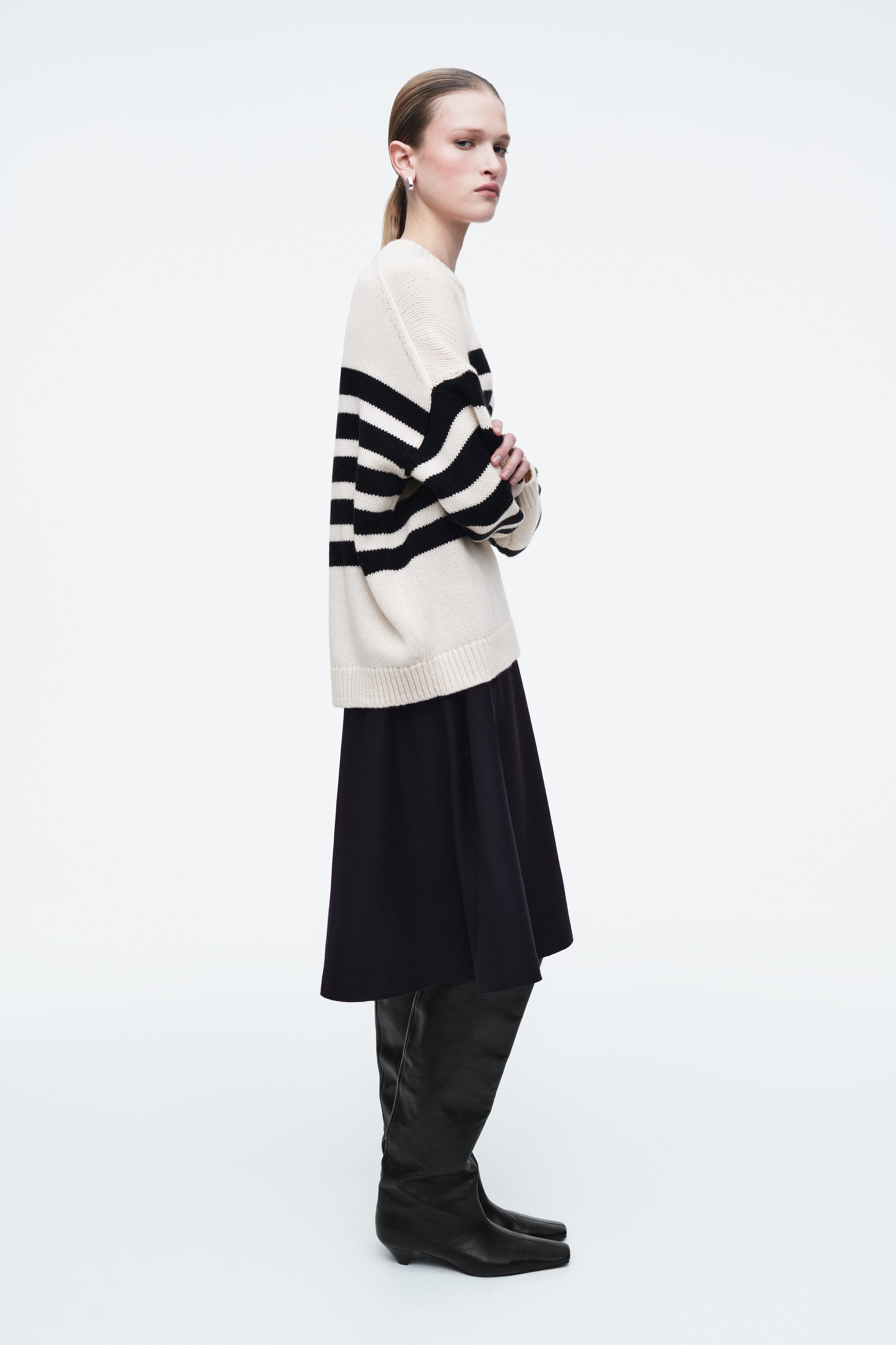 STRIPED WOOL SWEATER