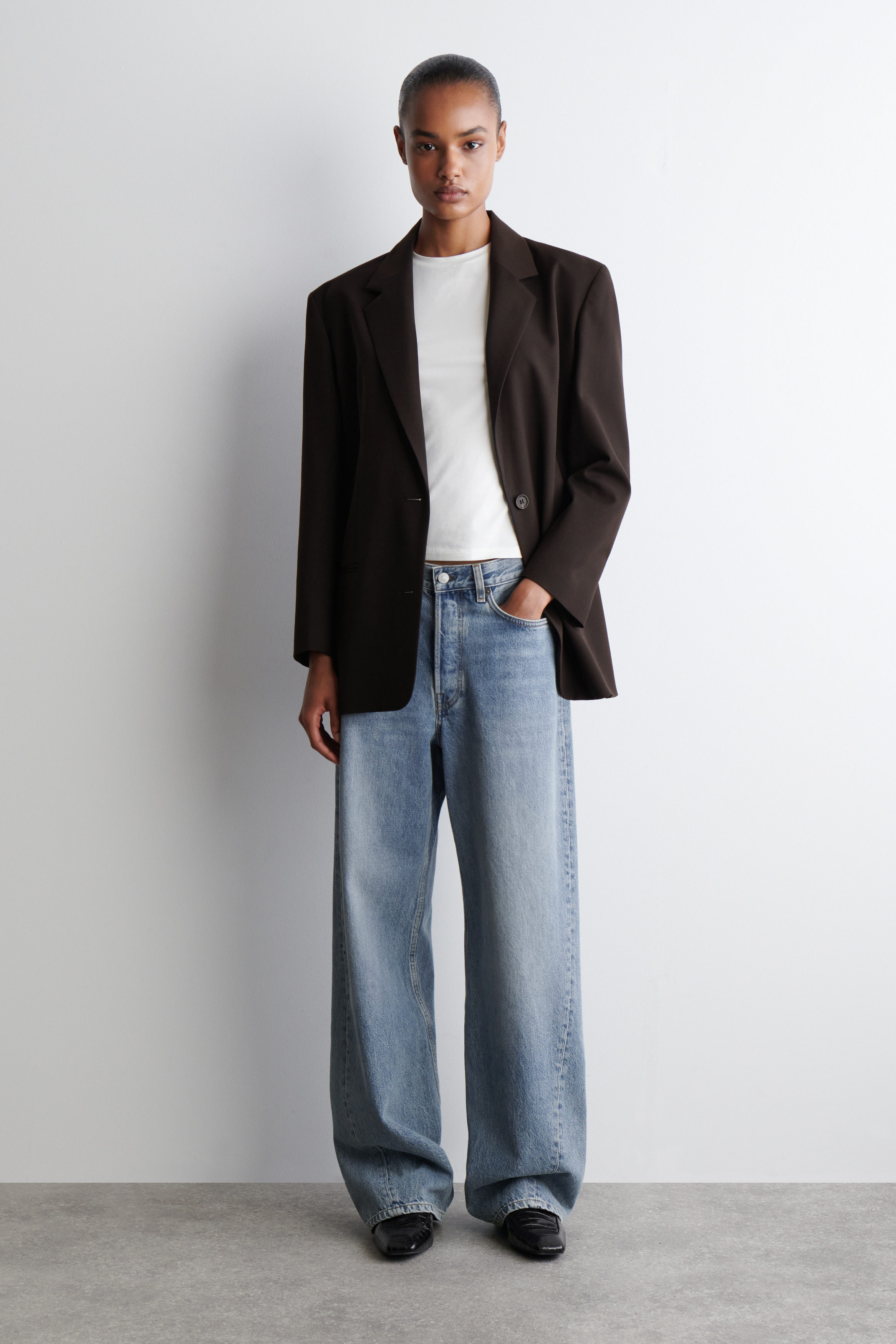 FACADE STRAIGHT-LEG JEANS - BLUE | COS