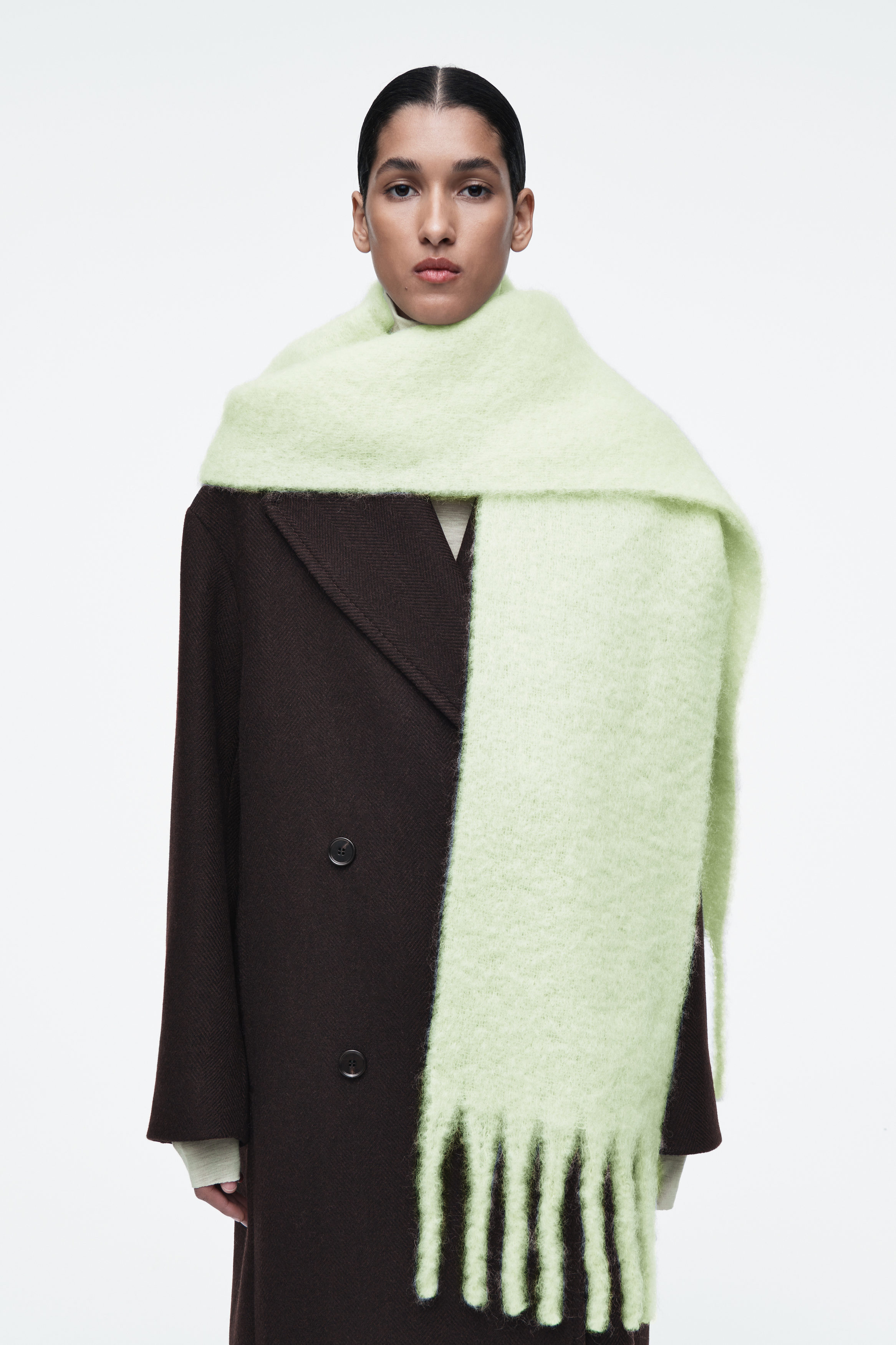 小物 SUGARHILL MOHAIR PYHCH SCARF (GREEN) SUGARHILL MOHAIR PYHCH SCARF (GREEN)
